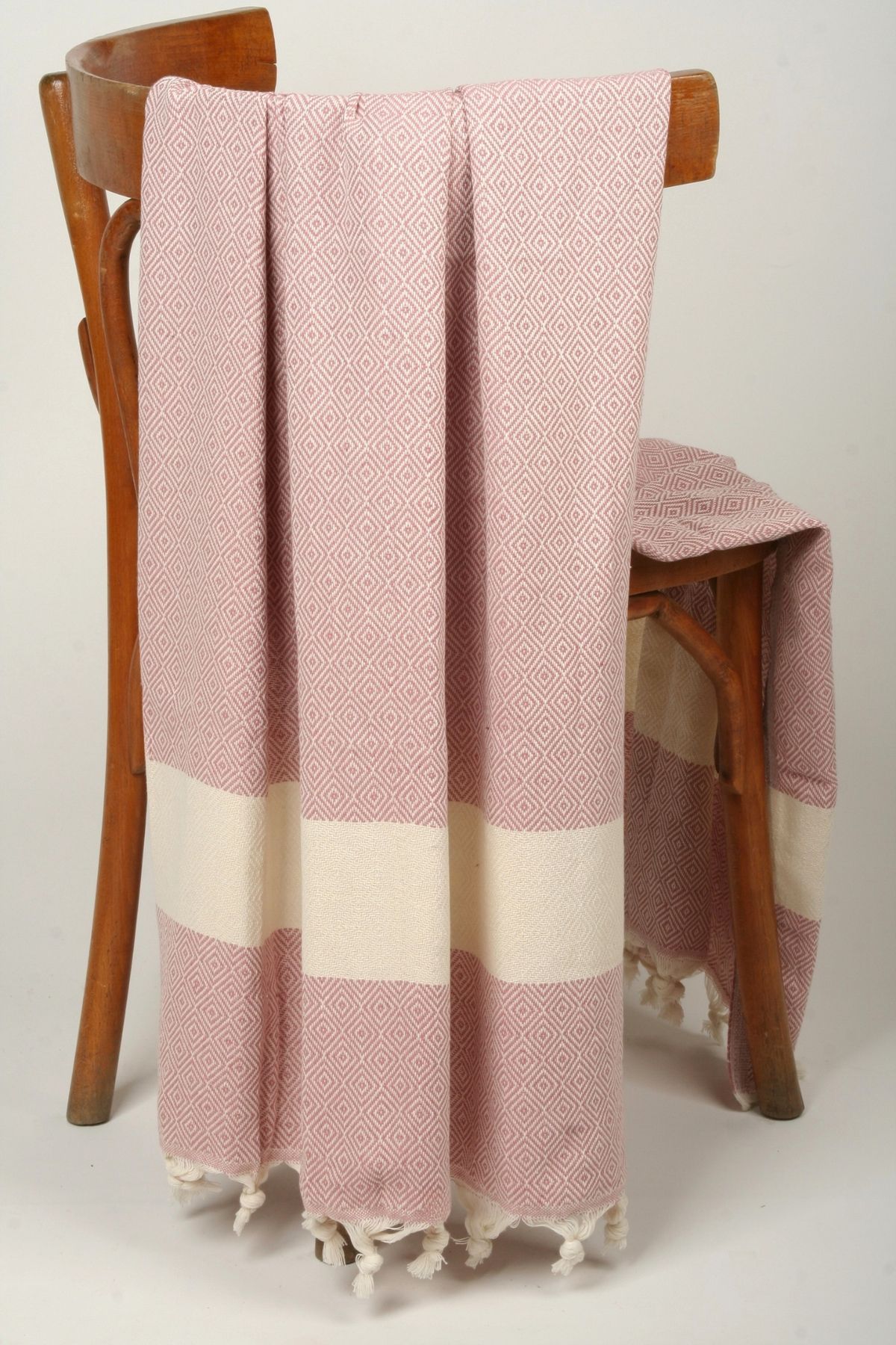 İKBAL TEXTILE Rose Dokuma Plaj Havlusu/Peştemal (%100 Pamuk)