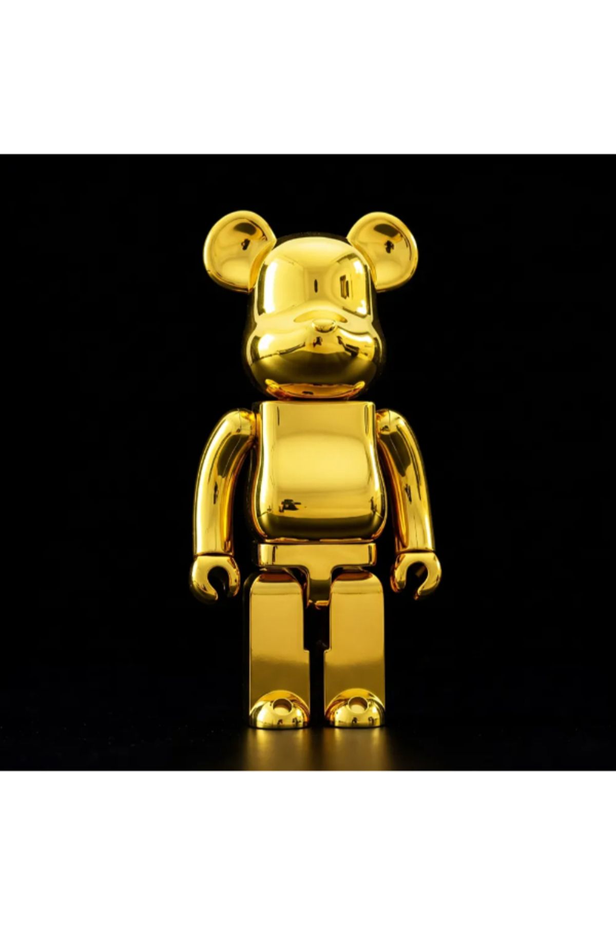 NOMOTHETIC Altın Renkli Bear Brick Figür – Dekoratif Koleksiyon Ürünü