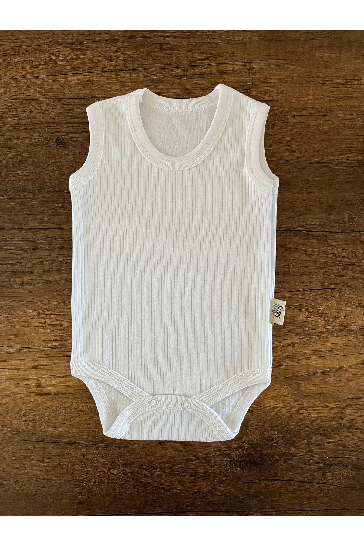 SHOPNEST 1 Adet Kolsuz Kız Erkek Bebek Badi Body Zıbın Alttan Çıtçıtlı Bisiklet Yaka Yenidoğan Bayram