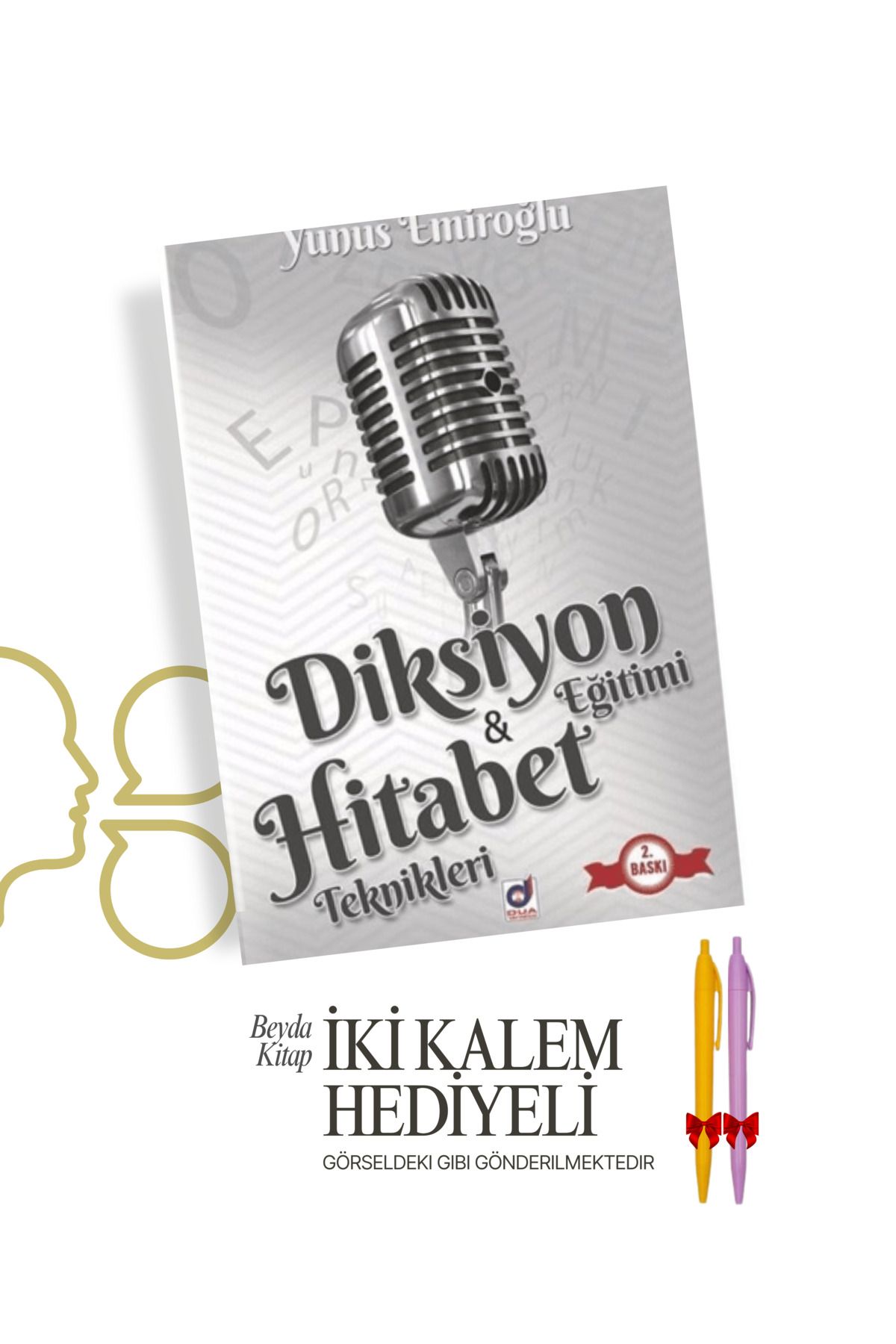 Ensar Neşriyat Diksiyon Eğitimi Hitabet Teknikleri - Yunus Emiroğlu - İki Kalem Hediyeli - DKSYN28