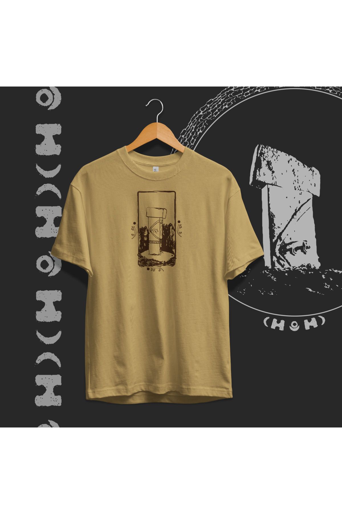Hystoric Wear Göbeklitepe Baskılı Basic T-shirt