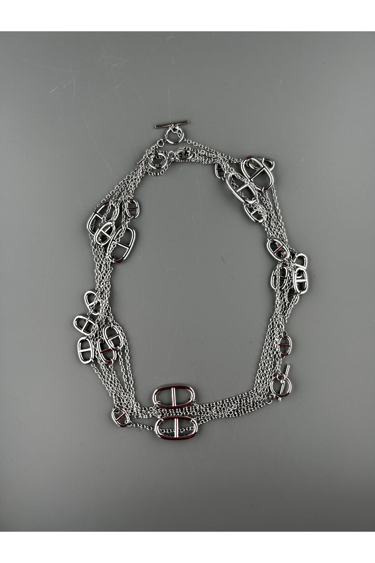 Bennu Design Jewelry Uzun Model Çelik Kolye