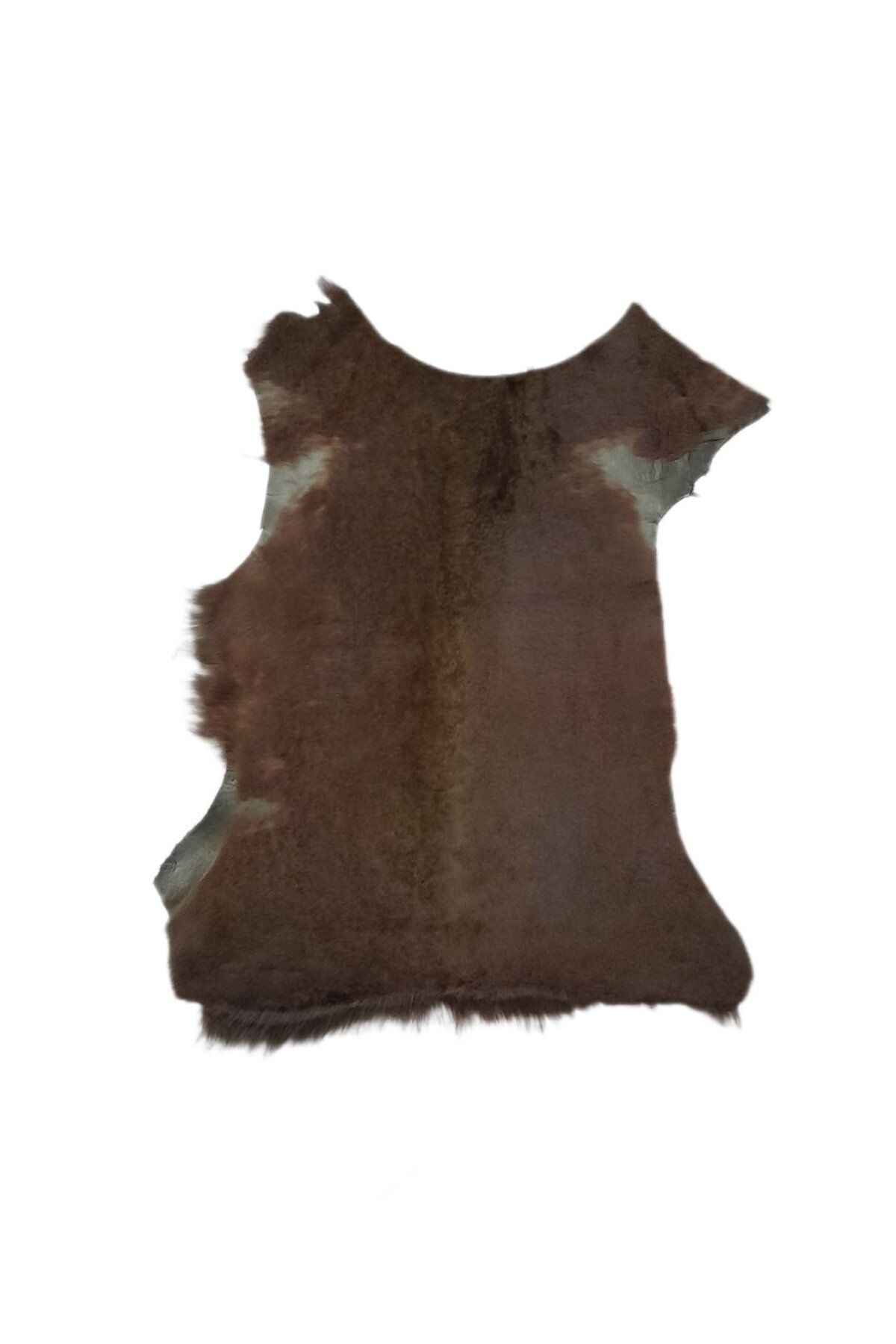 ln leather Gerçek Koyun Postu - Naturel - Kısa Tüylü - Doğal - 55x40 Cm - Kahverengi - B4