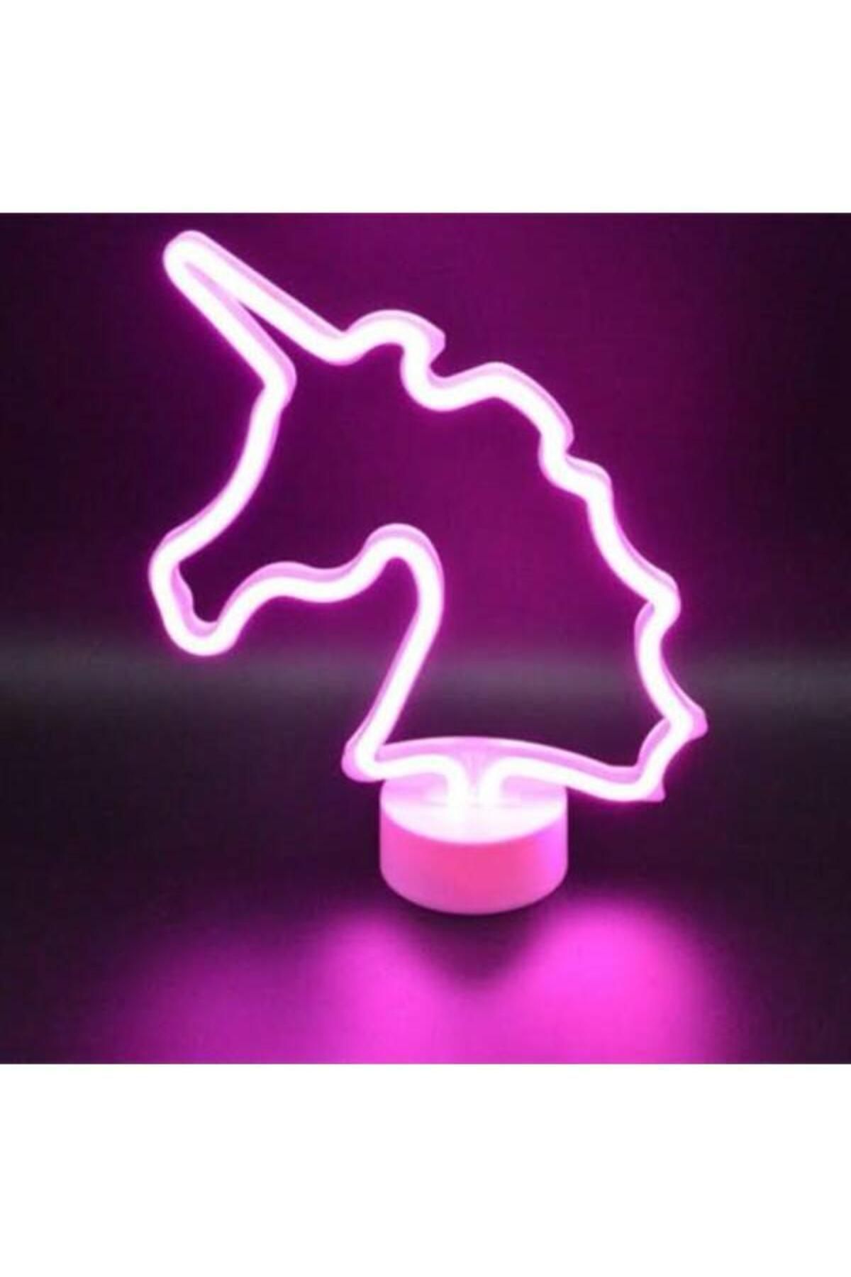 Home DEKORATİF UNICORN NEON LAMBA LED IŞIKLI USB'Lİ PİLLİ DEKORATİF GECE LAMBASI BOYNUZLU AT