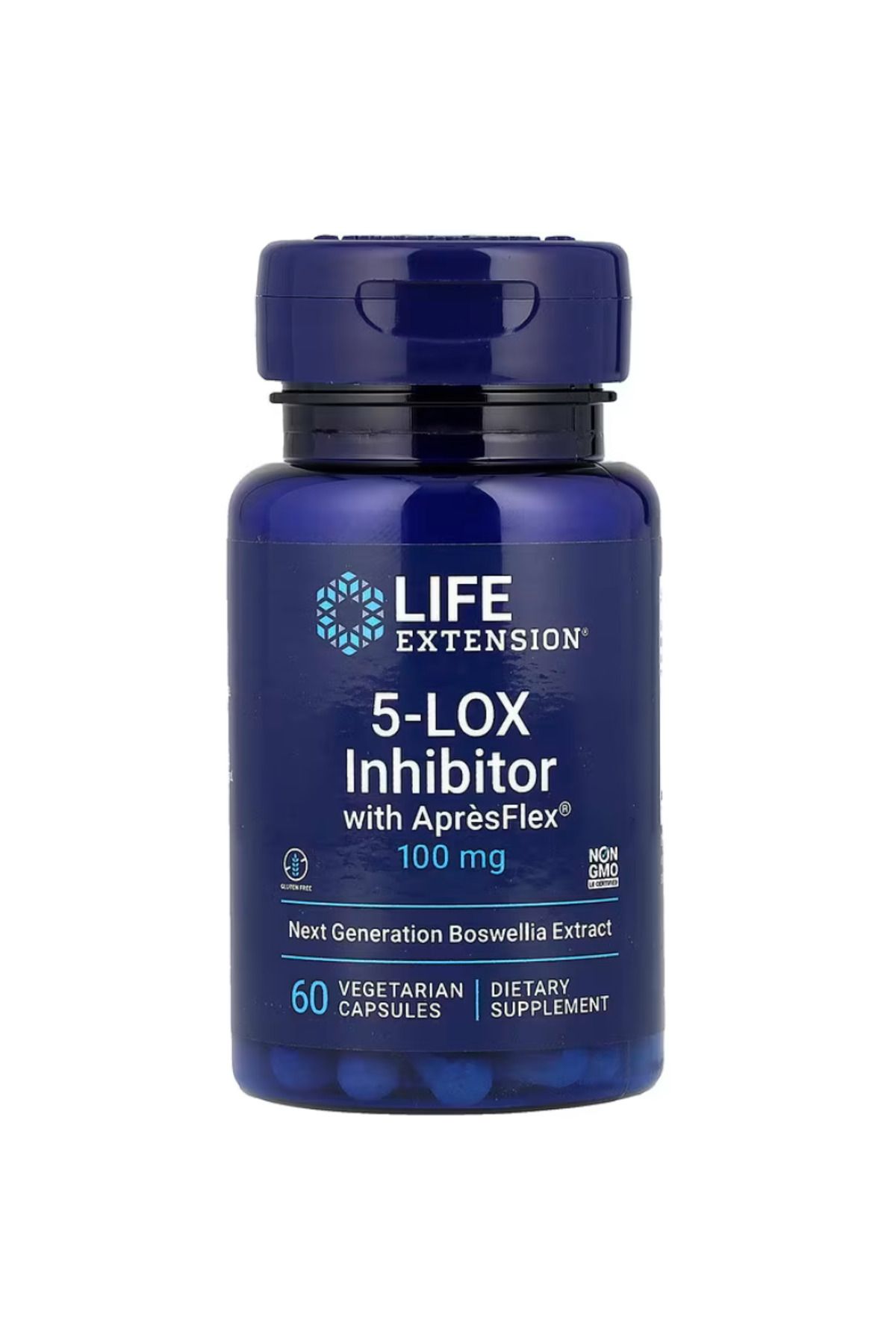 Life Extension , 5-LOX Inhibitor with ApresFlex®, 100 mg, 60 Vegetarian Capsules
