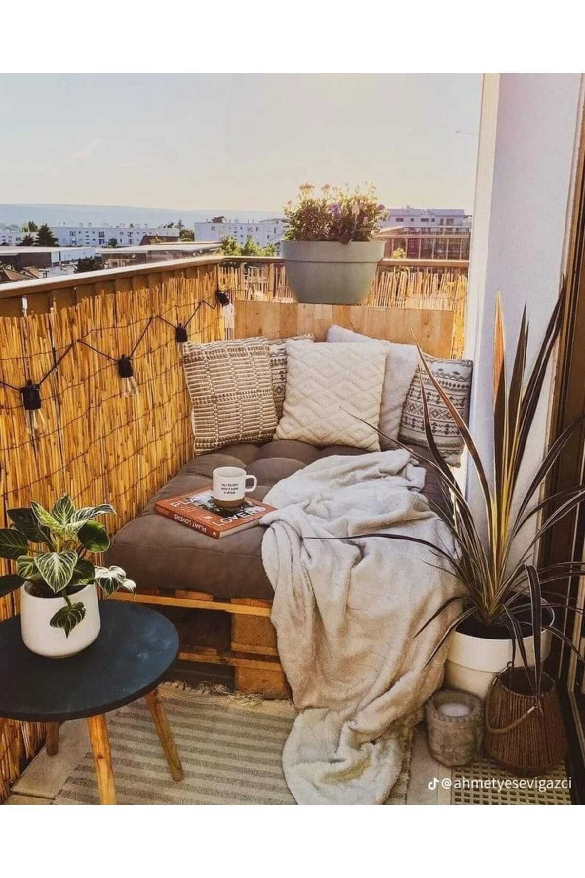 HASIRCIEMMİ DOĞAL KAMIŞ HASIR GÖLGELİK 60CM X 3M