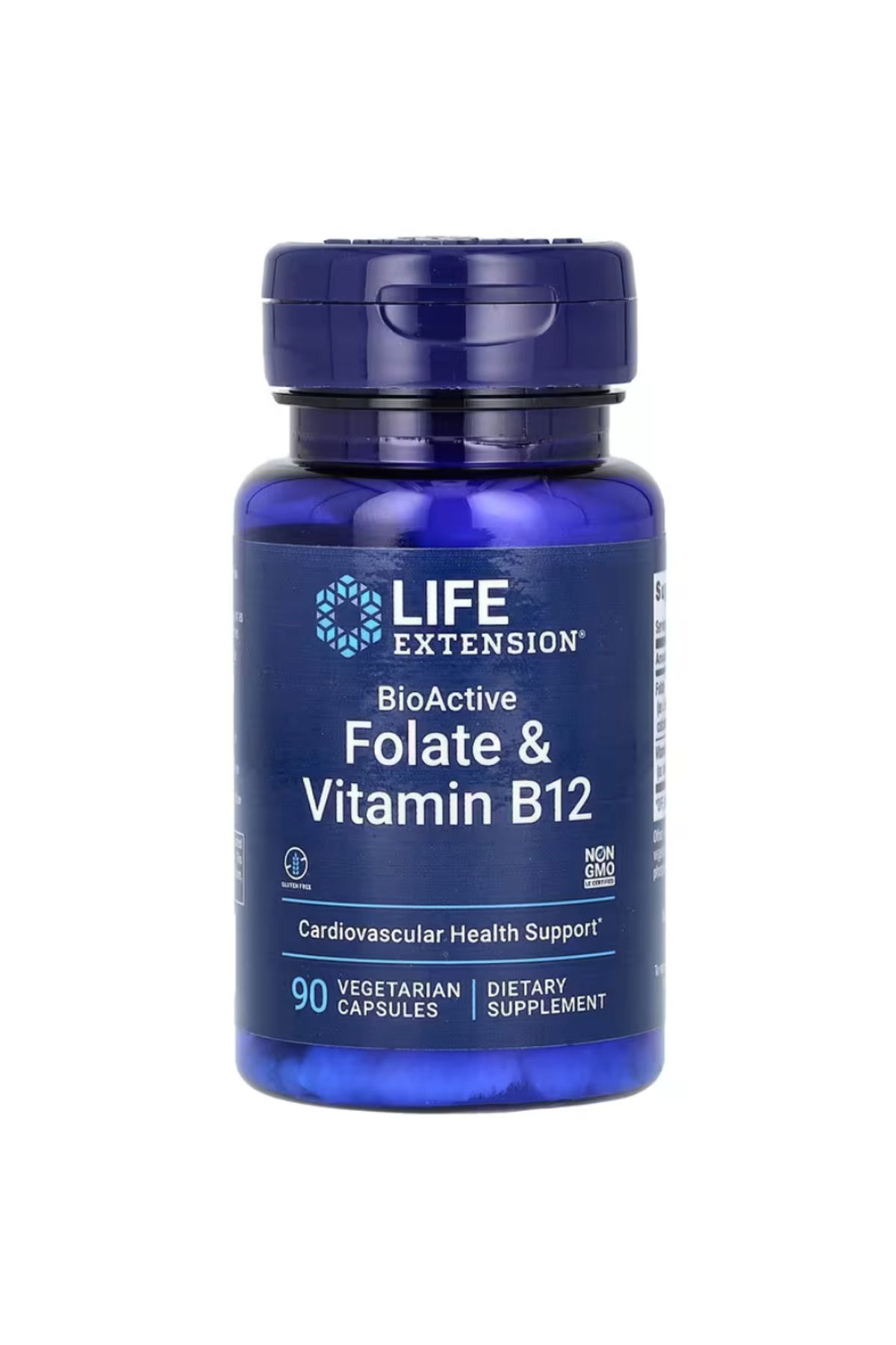 Life Extension , BioActive, Folate & Vitamin B12, 90 Vegetarian Capsules