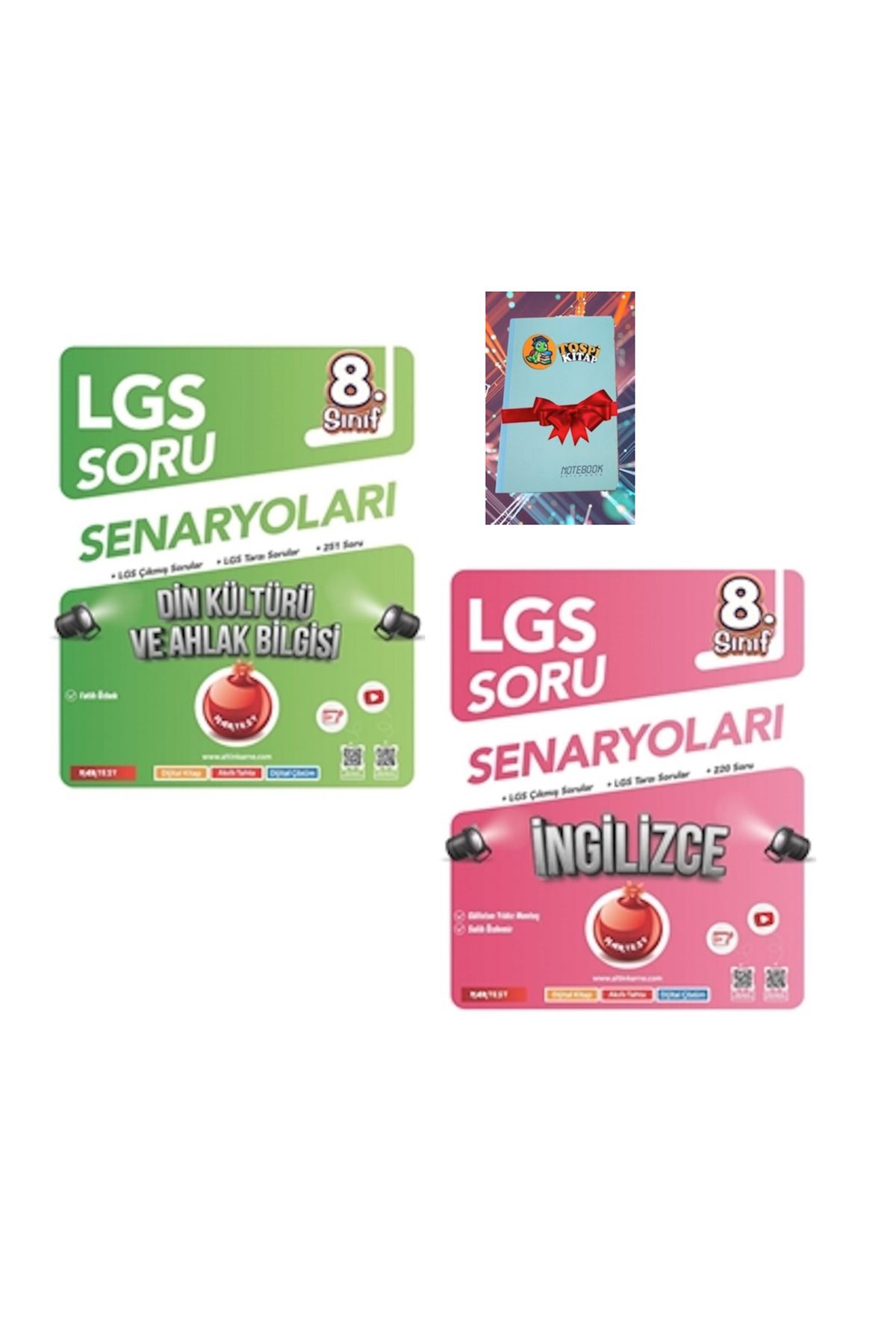 Nartest Yayınları 8. Sınıf Lgs Soru Senaryoları DİN KÜLTÜRÜ + İNGİLİZCE ( NOT DEFTERİ HEDİYE)