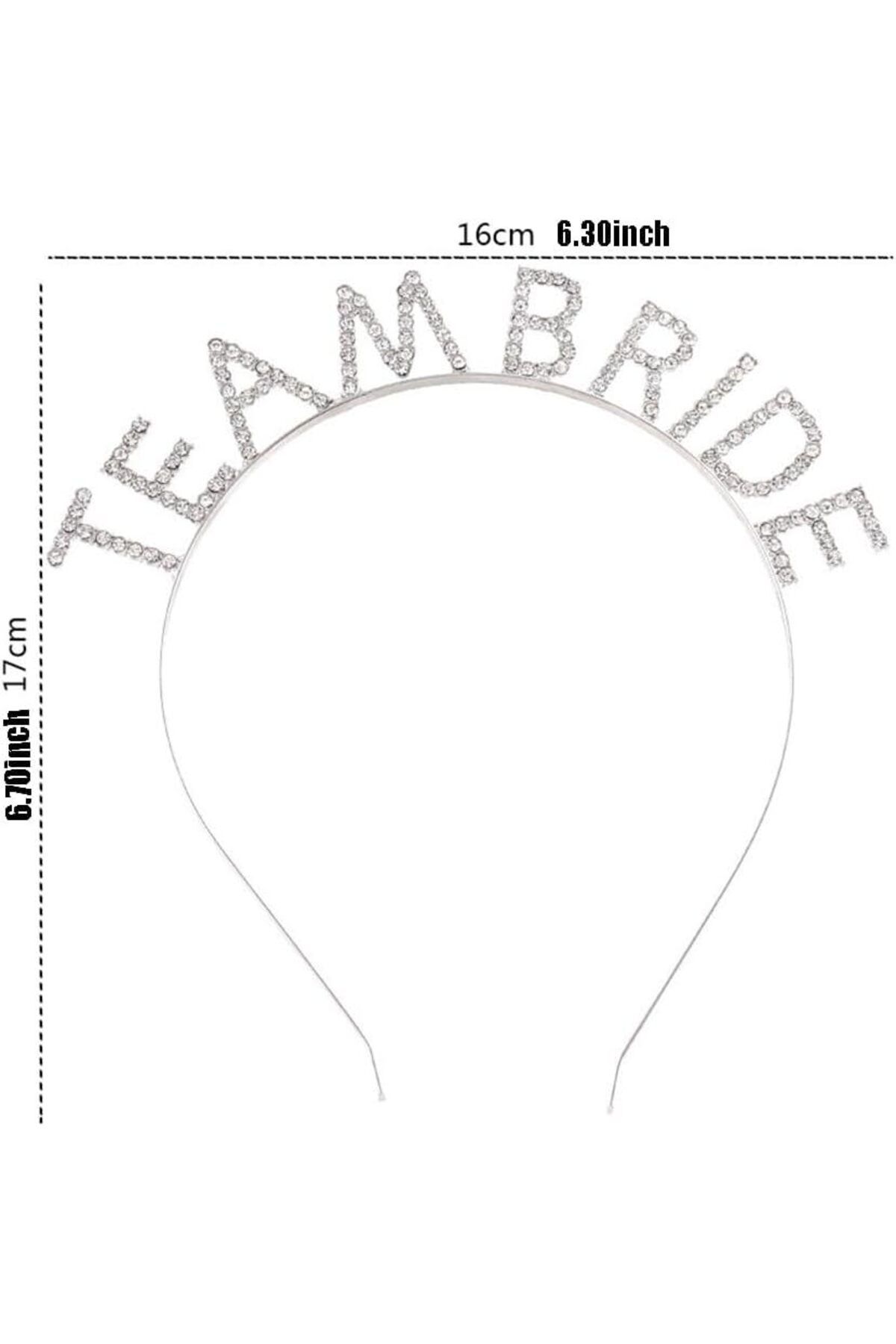 Yuba Avm Nessiworld Gümüş Kaplama Kristal Taşlı Team Bride Taç 16x17 cm