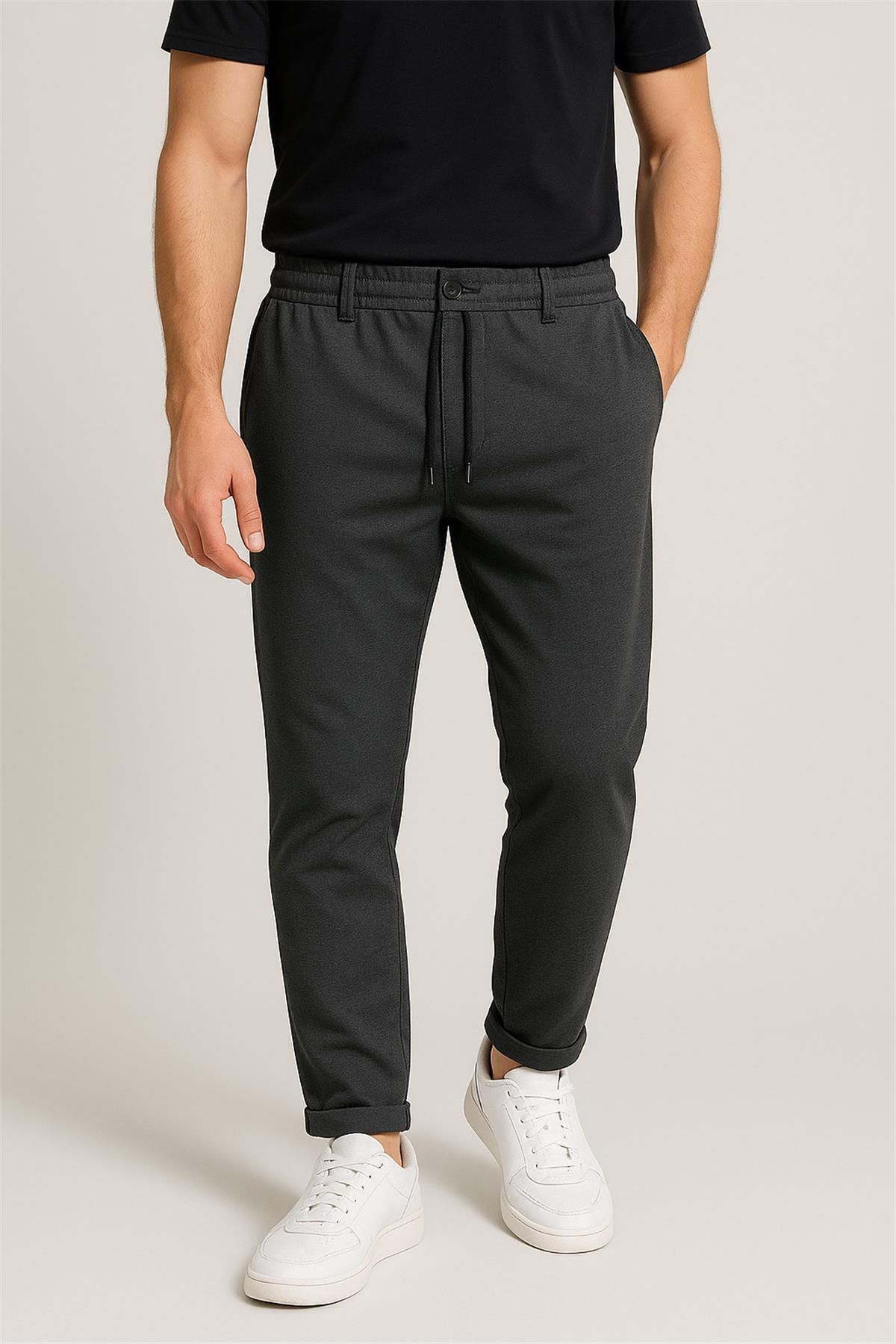 Trend07 ZAR KUMAŞ PANTALON ANTRASİT