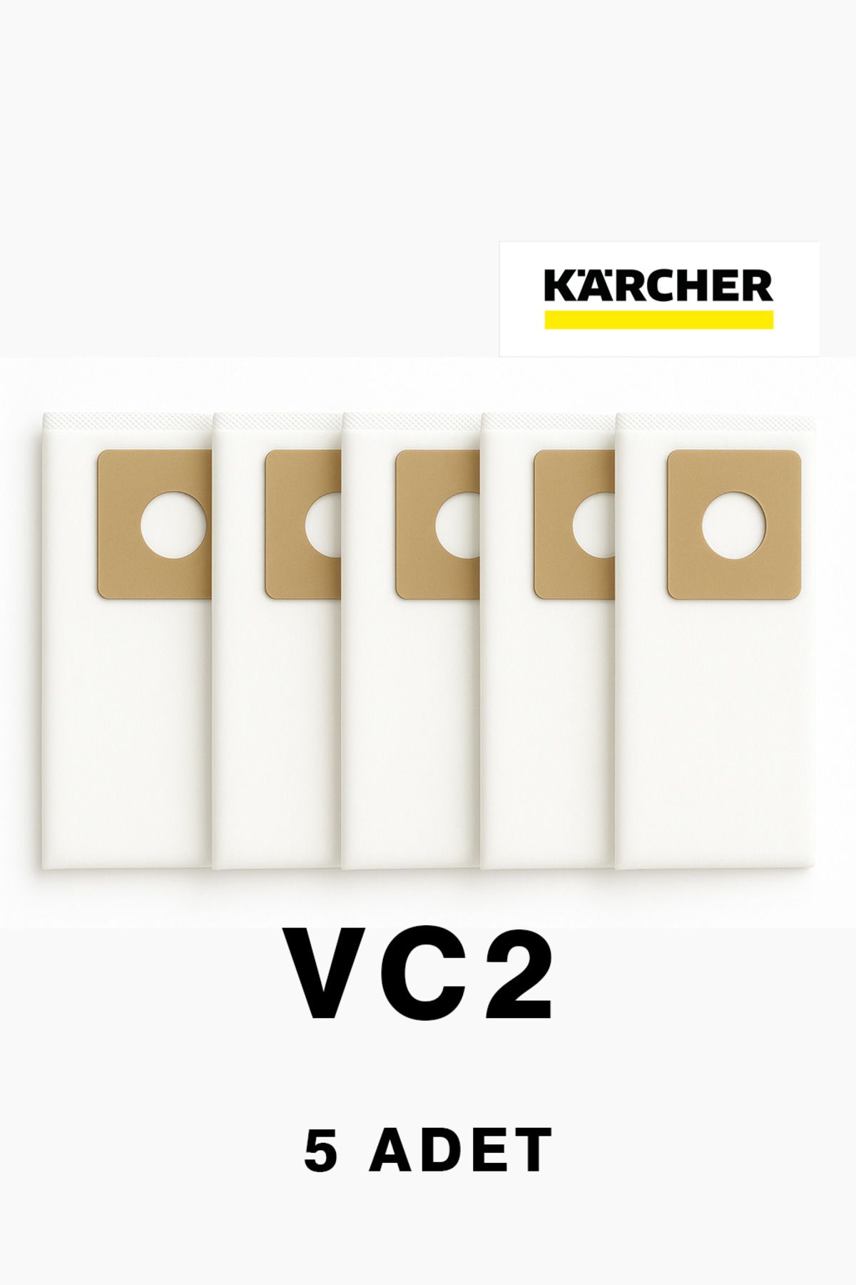 Kleen Karcher VC2 Uyumlu Toz Torbası 5 Adet