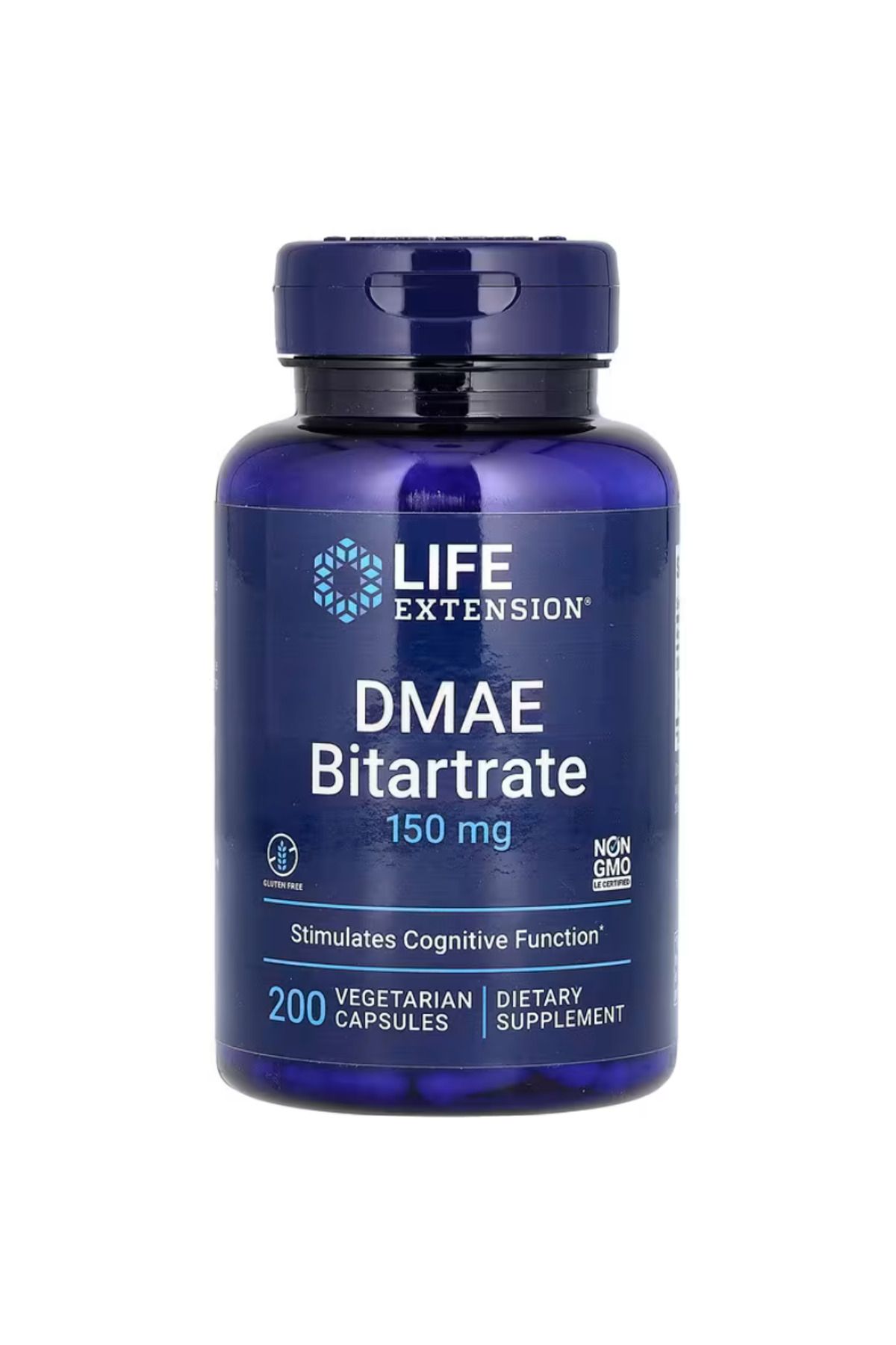 Life Extension , DMAE Bitartrate, 150 mg, 200 Vegetarian Capsules