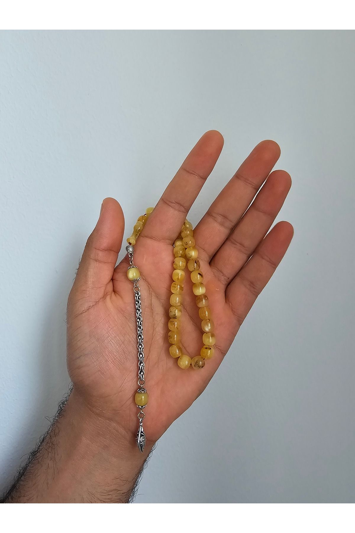Zivazer Store Doğal damla kehribar 33'lük tekerlek kesim 7,5x7,1mm