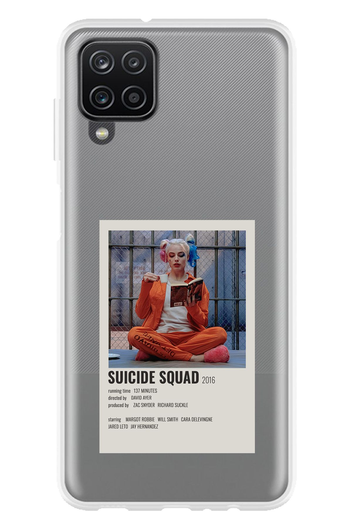 TechTree Galaxy A22 - M22 - M32 Uyumlu Suicide Squad Tasarımlı Şeffaf Silikon Kılıf