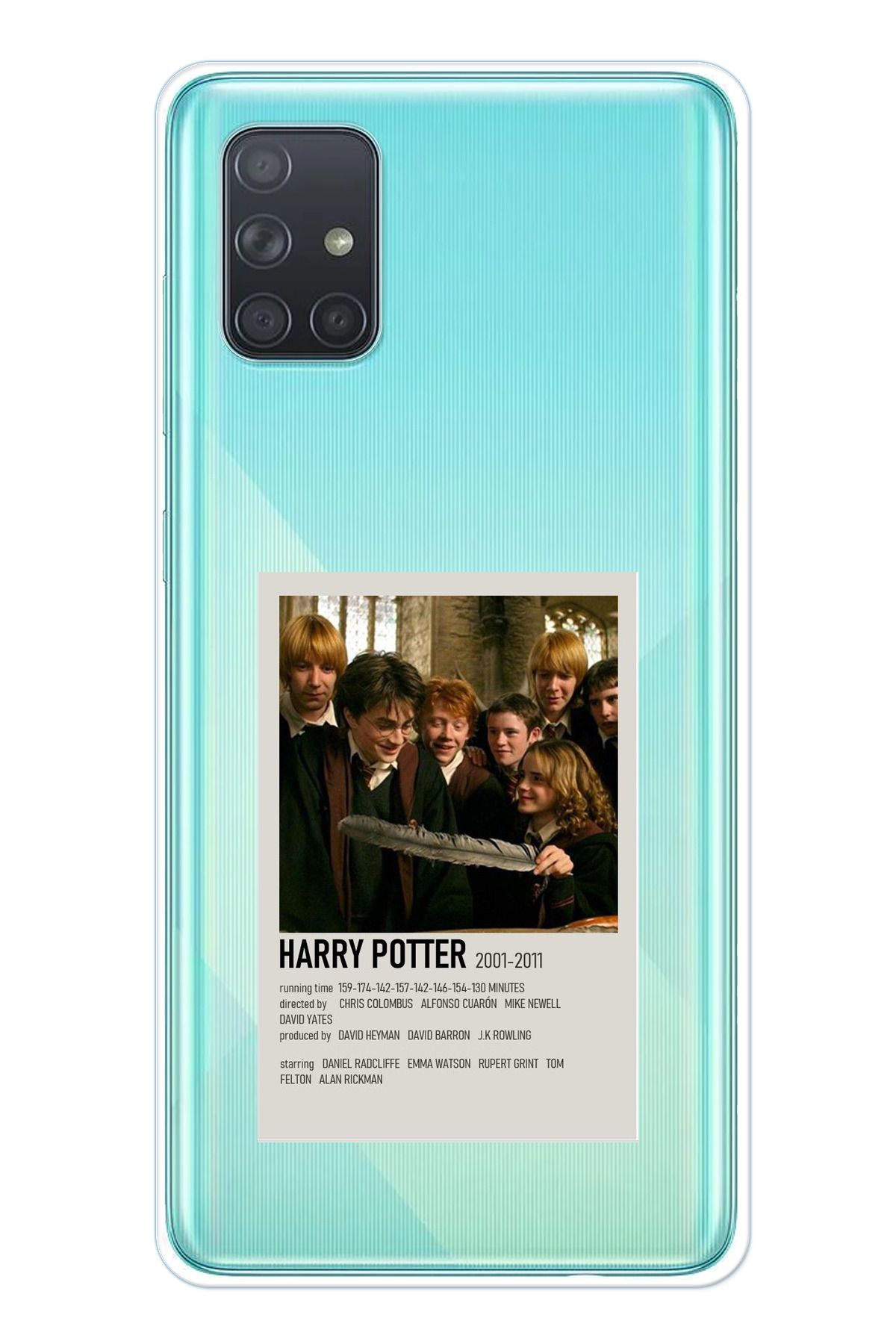 TechTree Samsung Galaxy A71 Uyumlu Haryy Potter Tasarımlı Şeffaf Silikon Kılıf