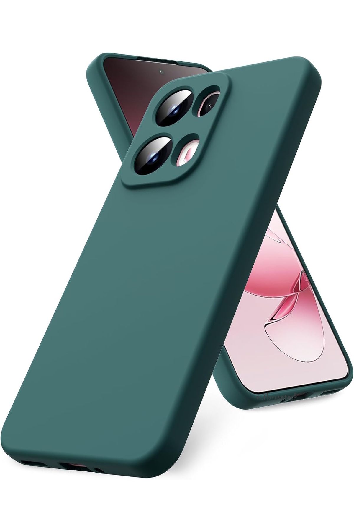 m.tk moveteck Oppo Reno 13 Pro Kılıf Lansman Kamera Korumalı içi Kadife Yumuşak Renkli Silikon Mat Hisli Kapak