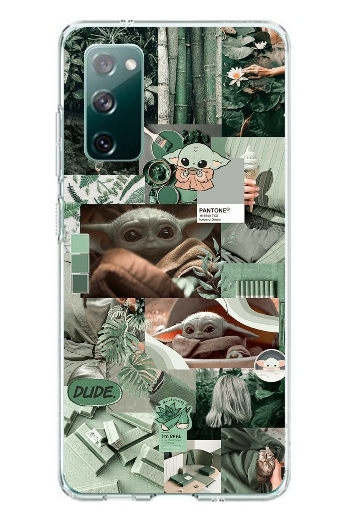 TechTree Samsung Galaxy S20 FE Uyumlu Yoda Kolaj Şeffaf Silikon Kılıf