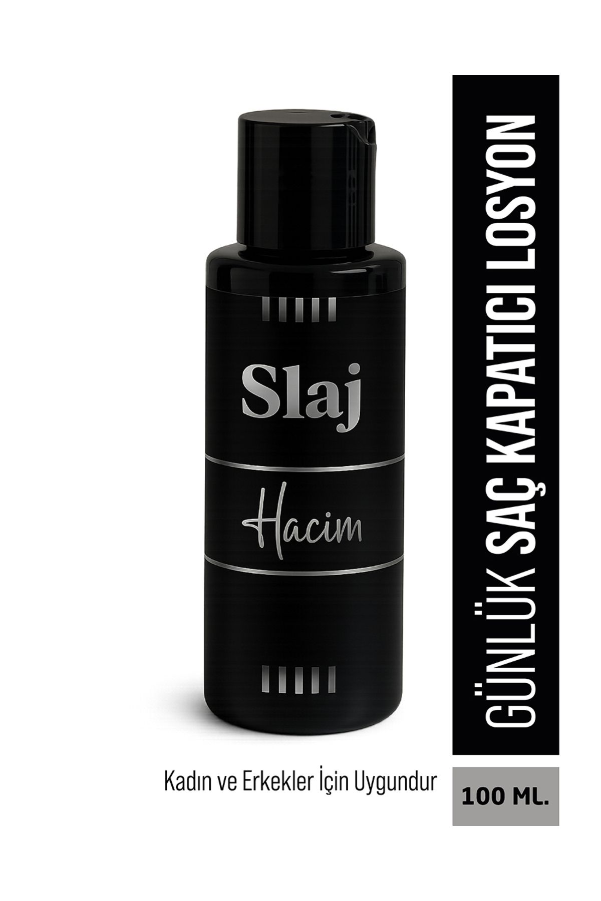 Slaj Anında Saç Dolgunlaştırıcı - Erkek ve Kadınlar İçin Doğal Saç Yoğunlaştırıcı Günlük Kullanım 100 Ml.