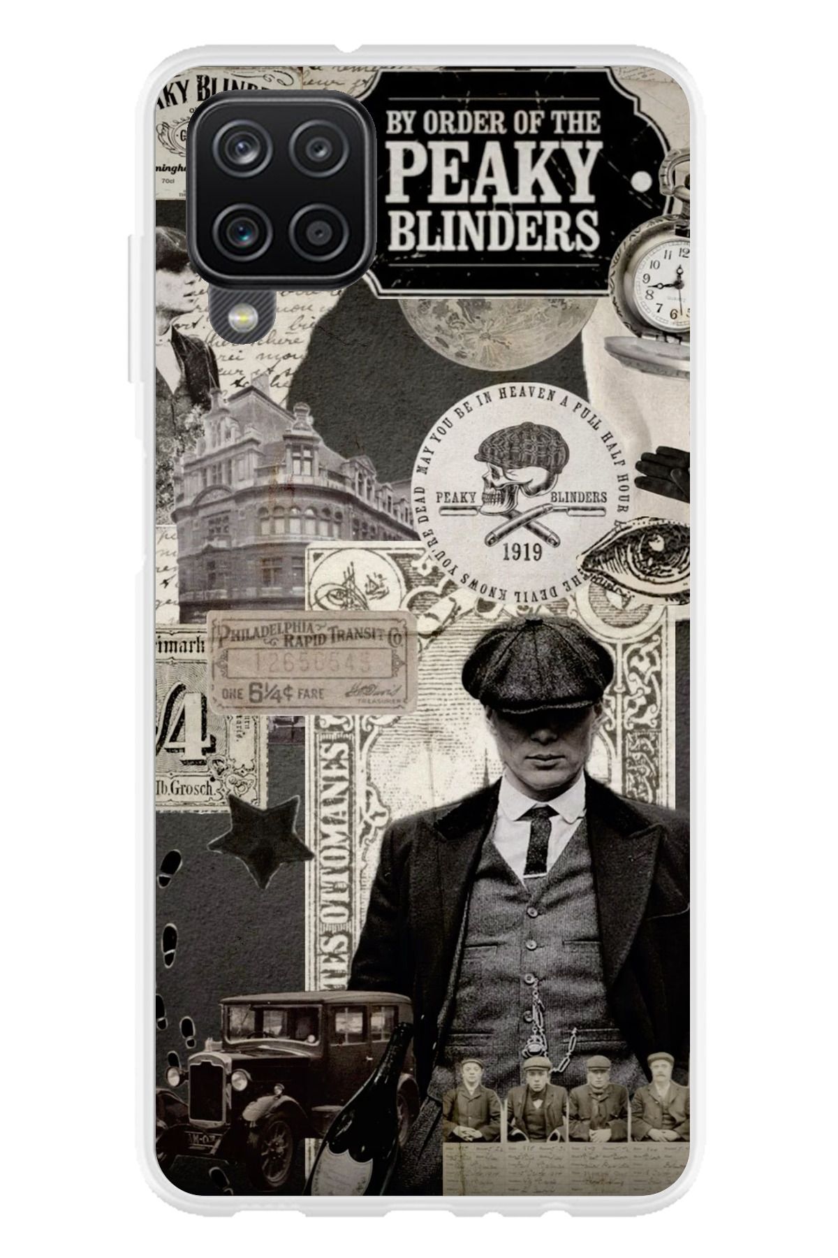 TechTree Galaxy A22 - M22 - M32 Uyumlu Peaky Blinders Şeffaf Silikon Kılıf