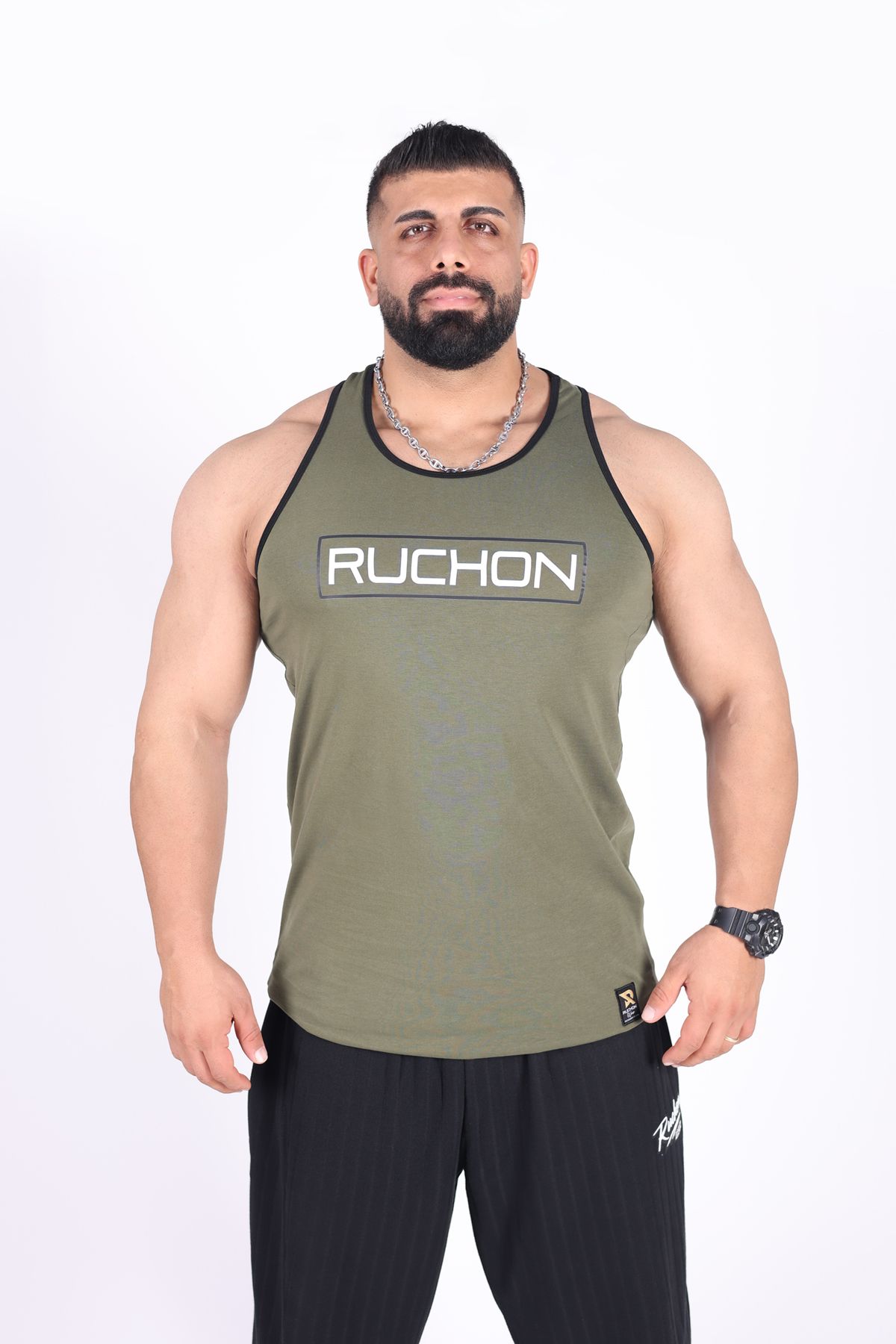RUCHON NUTRITION Erkek Fitness Atlet | %100 Pamuk Sporcu Atlet – RUCHON TANKTOP ATHLETE RUCHON WEAR