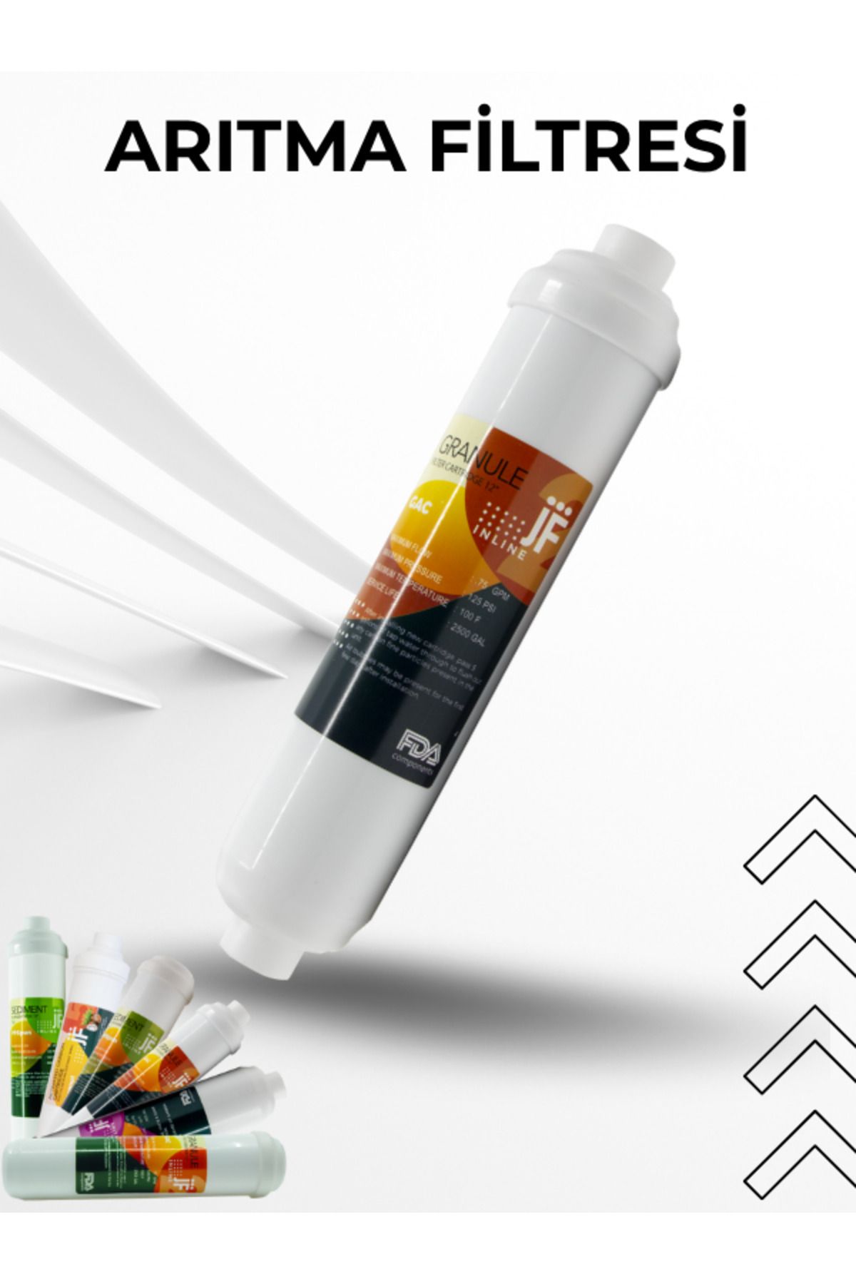 EcoDrop Granüler Aktif Karbon Gac Filtre Coconut Bazlı