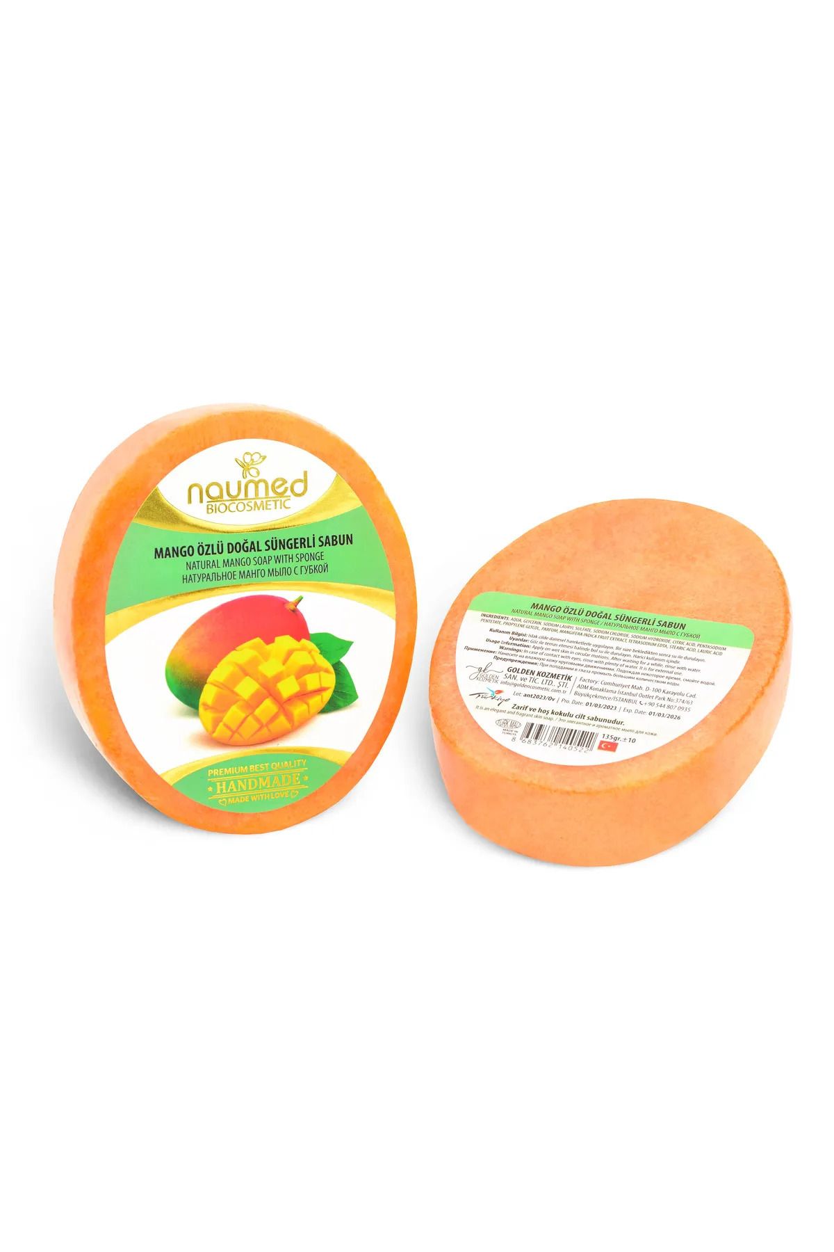Vioma Aksesuar Mango Özlü Doğal Süngerli Sabun