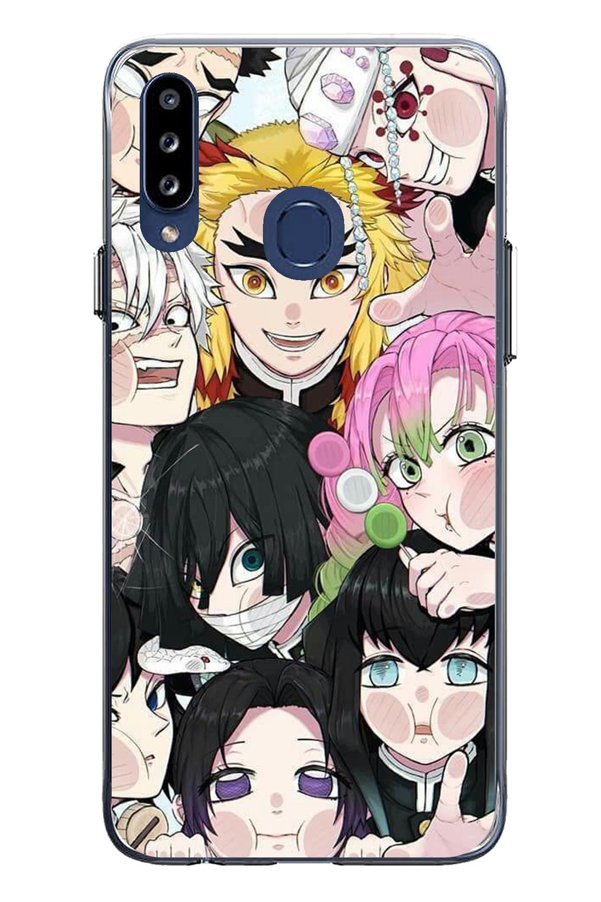 TechTree Samsung Galaxy A20S Uyumlu Demon Slayer Manga Şeffaf Silikon Kılıf