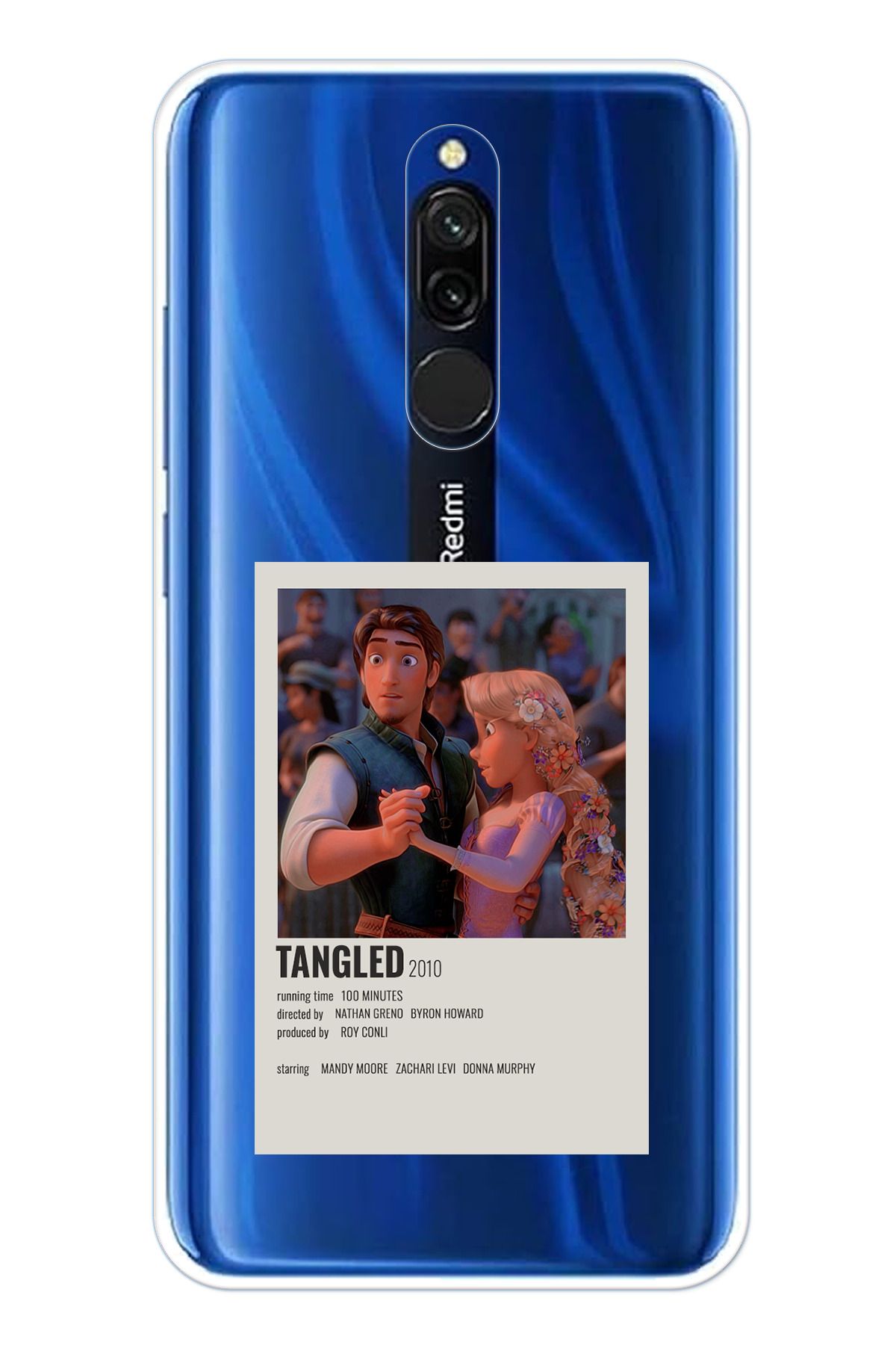 TechTree Redmi 8 Uyumlu Rapunzel Tangled Tasarımlı Şeffaf Silikon Kılıf