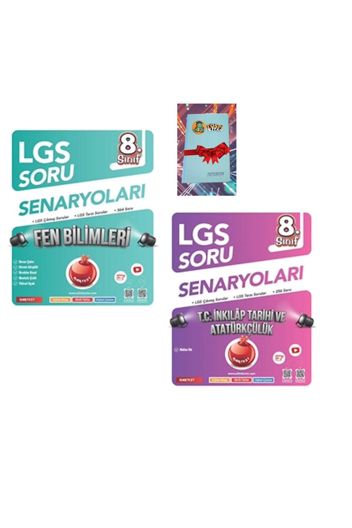 Nartest Yayınları 8. Sınıf Lgs Soru Senaryoları FEN BİLİMLERİ + İNKILAP TARİHİ ( NOT DEFTERİ HEDİYE)