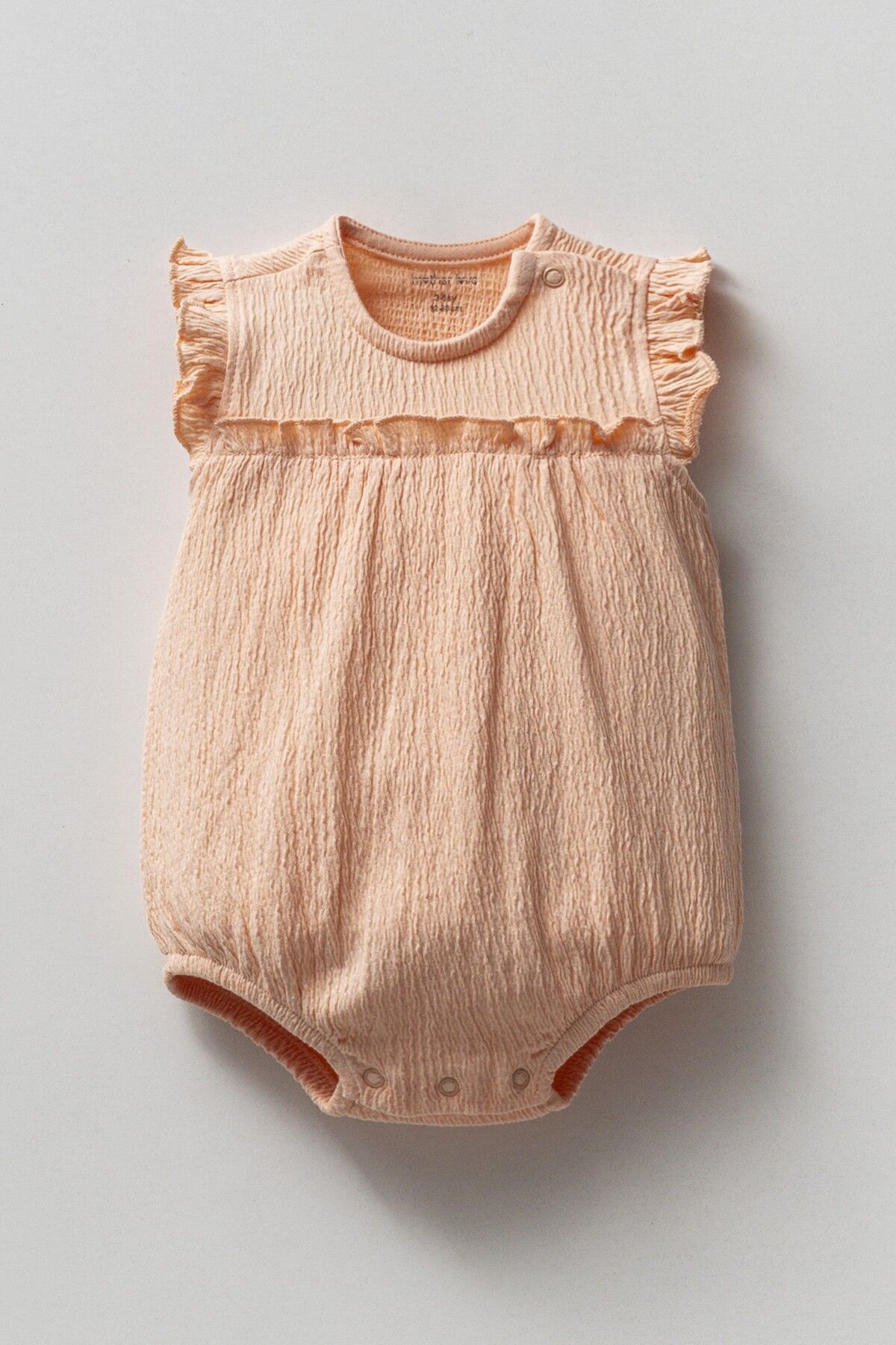 Mother Love Drape Kumaş Fırfırlı Kız Bebek Body