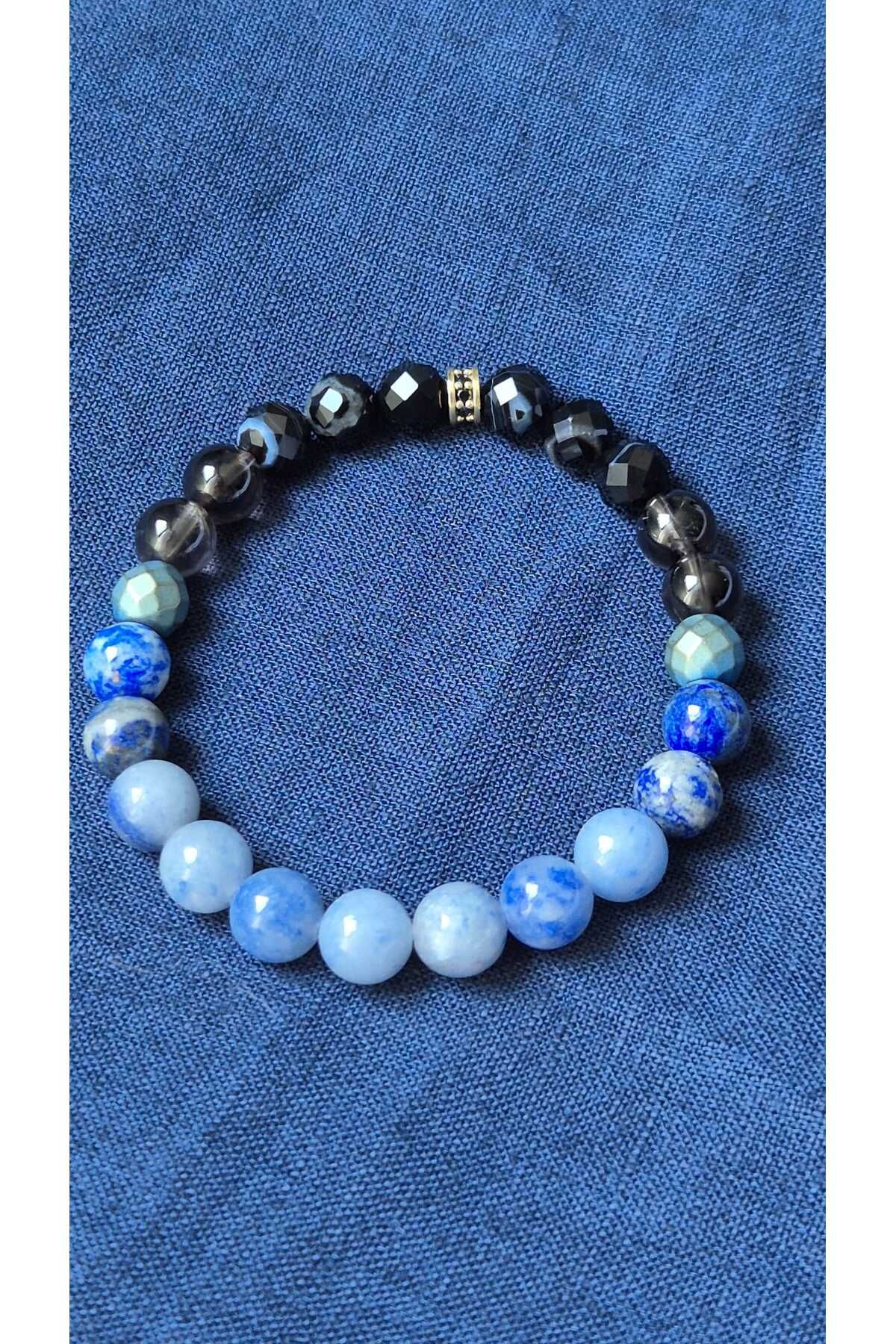Accessories Vanilla Avenue Handmade Doğal Taş Aventurin Lapis Lazuli Dumanlı Kuvars Kadın Bileklik
