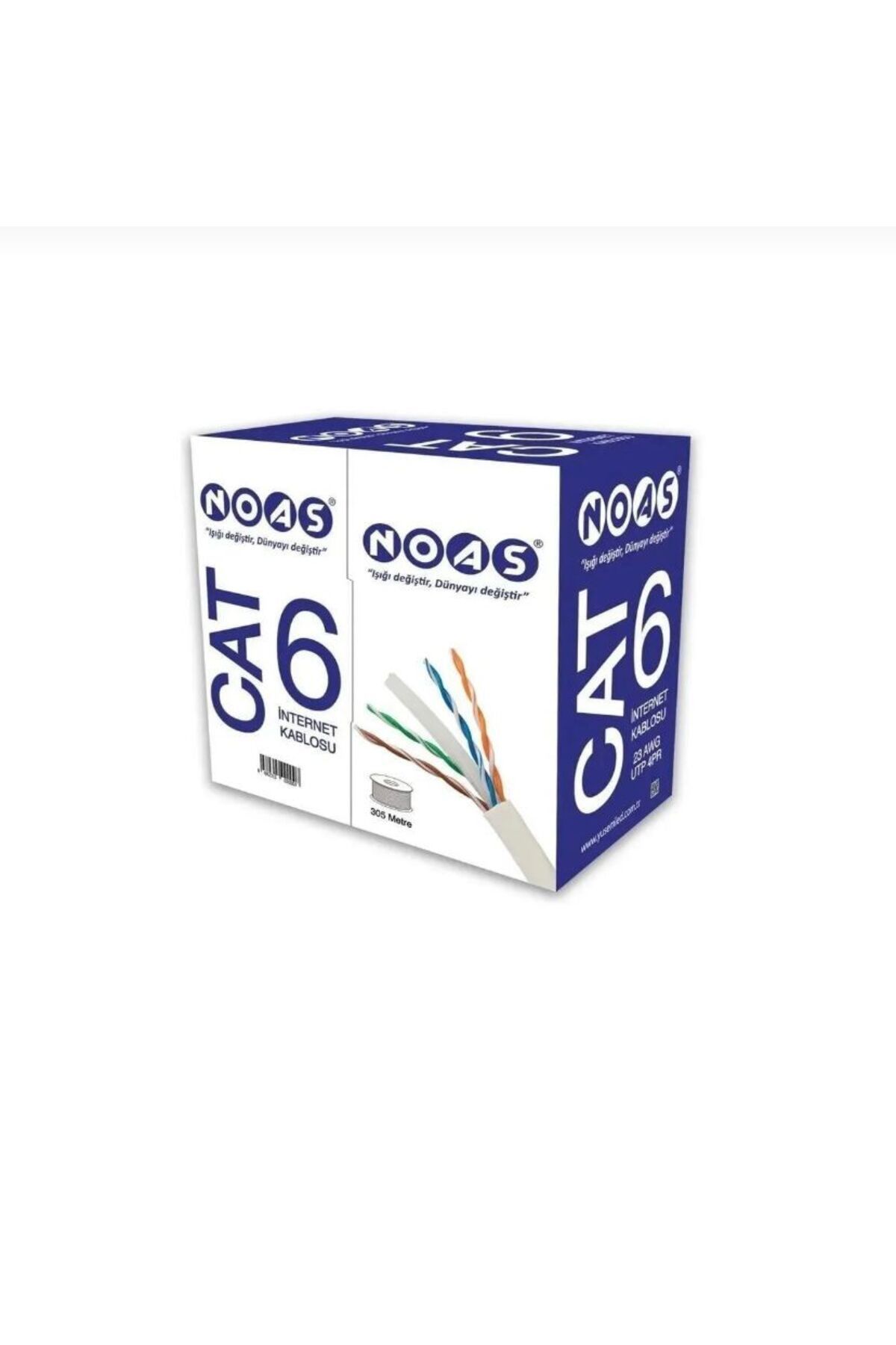 Noas 305MT Cat6 23 Awg Utp 4pr Internet Kablosu