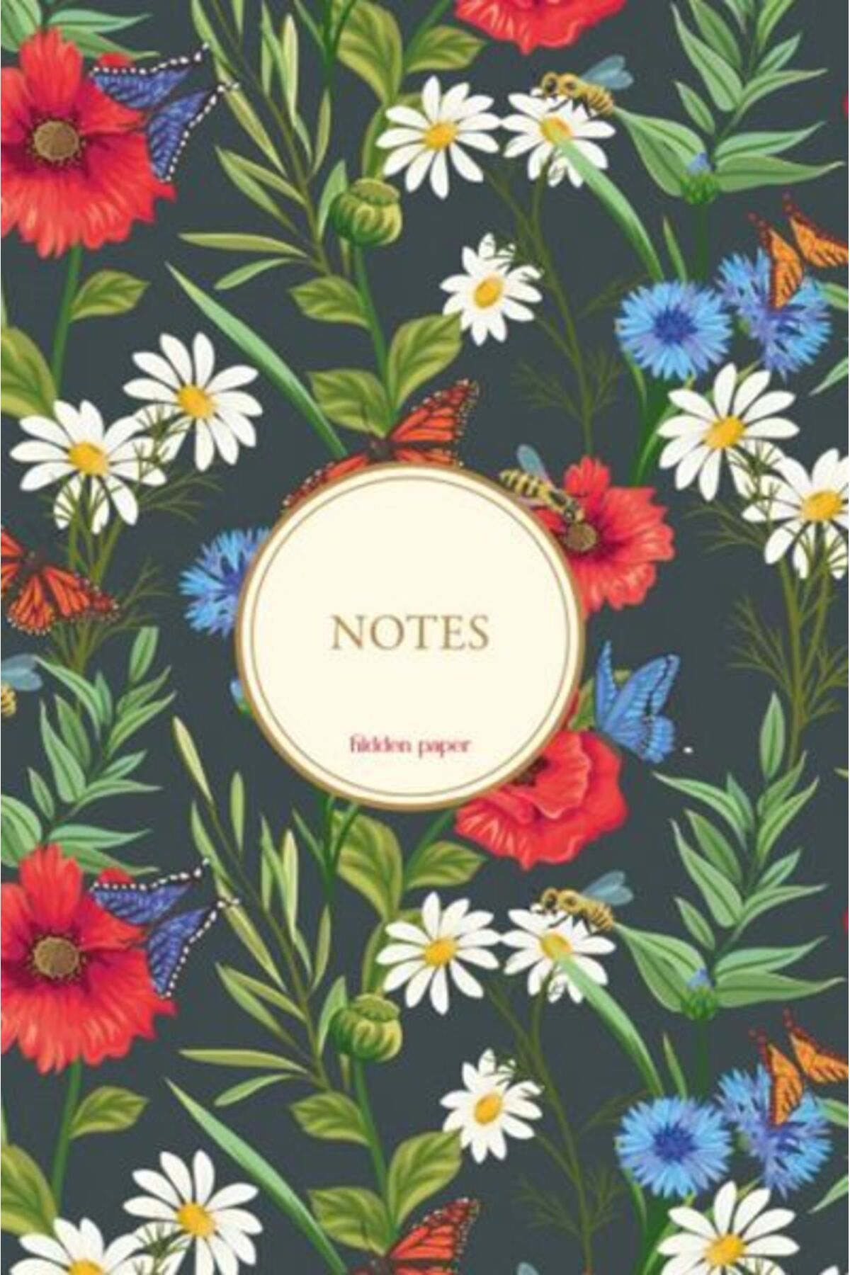 Hidden Bez Ciltli Çizgisiz Defter 5