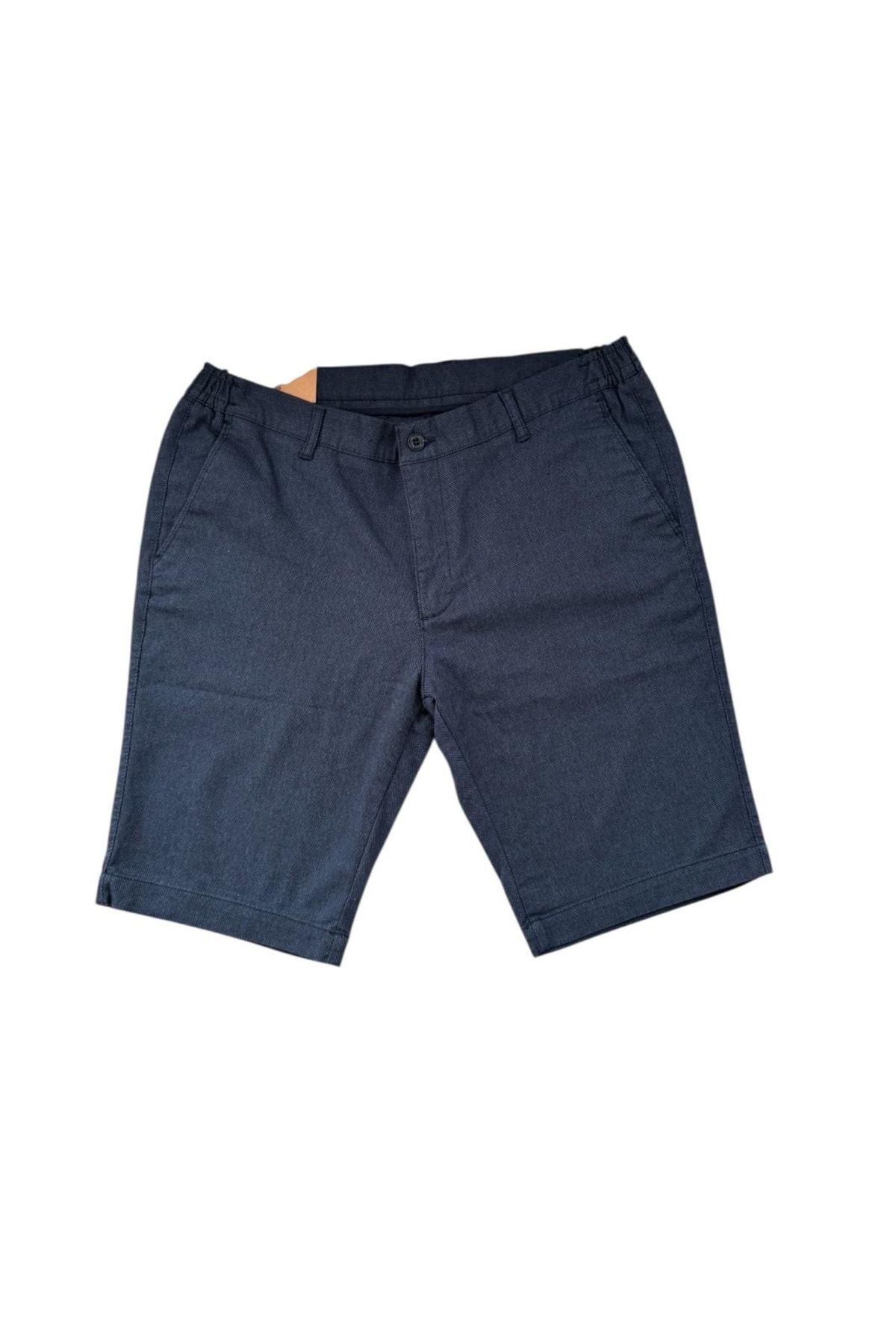 daddies cool with epic Lacivert Pamuk Karışımlı Bermuda Pantolon