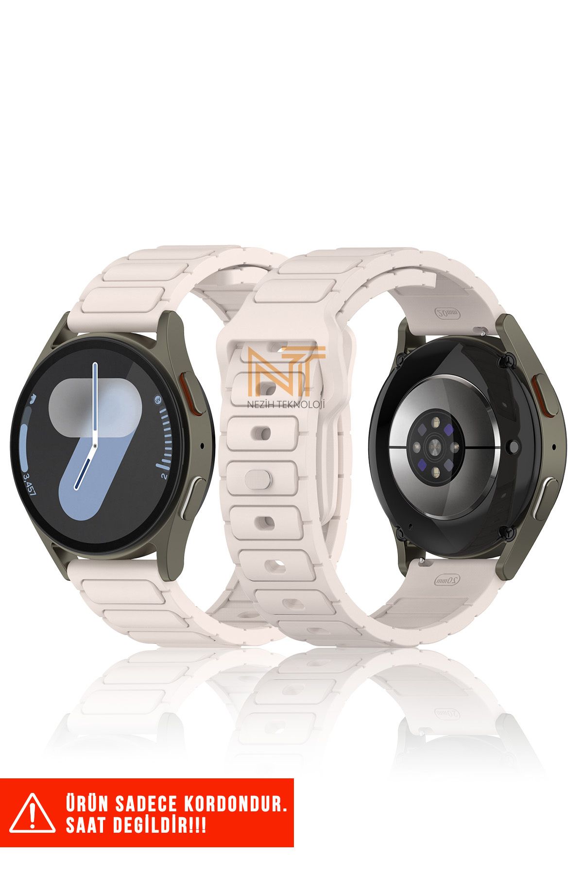 Nezih Case Huawei Watch Gt2 / Gt2 Pro / Gt3 / Gt4 / Gt5 / Gt5 Pro 46mm Uyumlu A+ Kalite Silikon Kordon 22mm