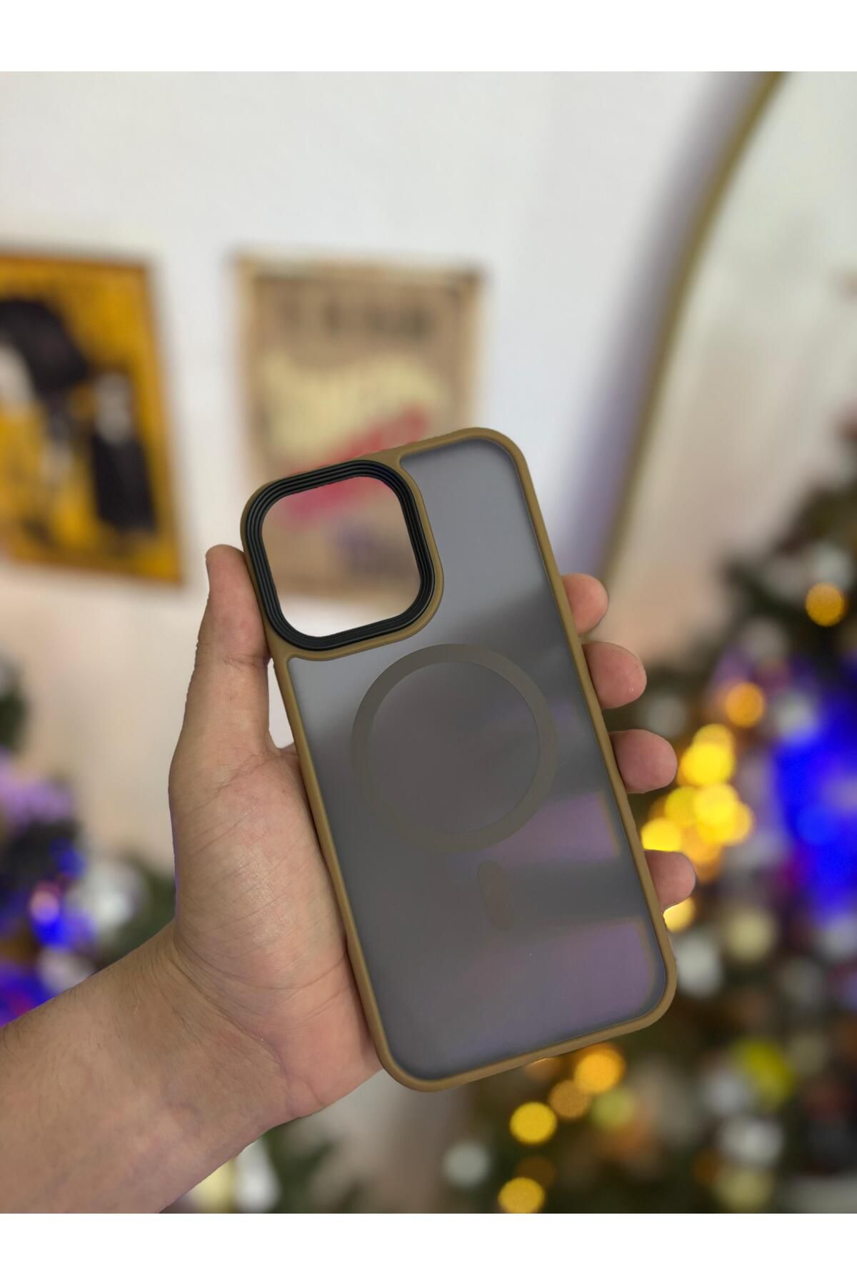 Kilif365 iPhone 16 Pro Max MagSafe Uyumlu Şeffaf Görünümlü Şık Telefon Kılıfı