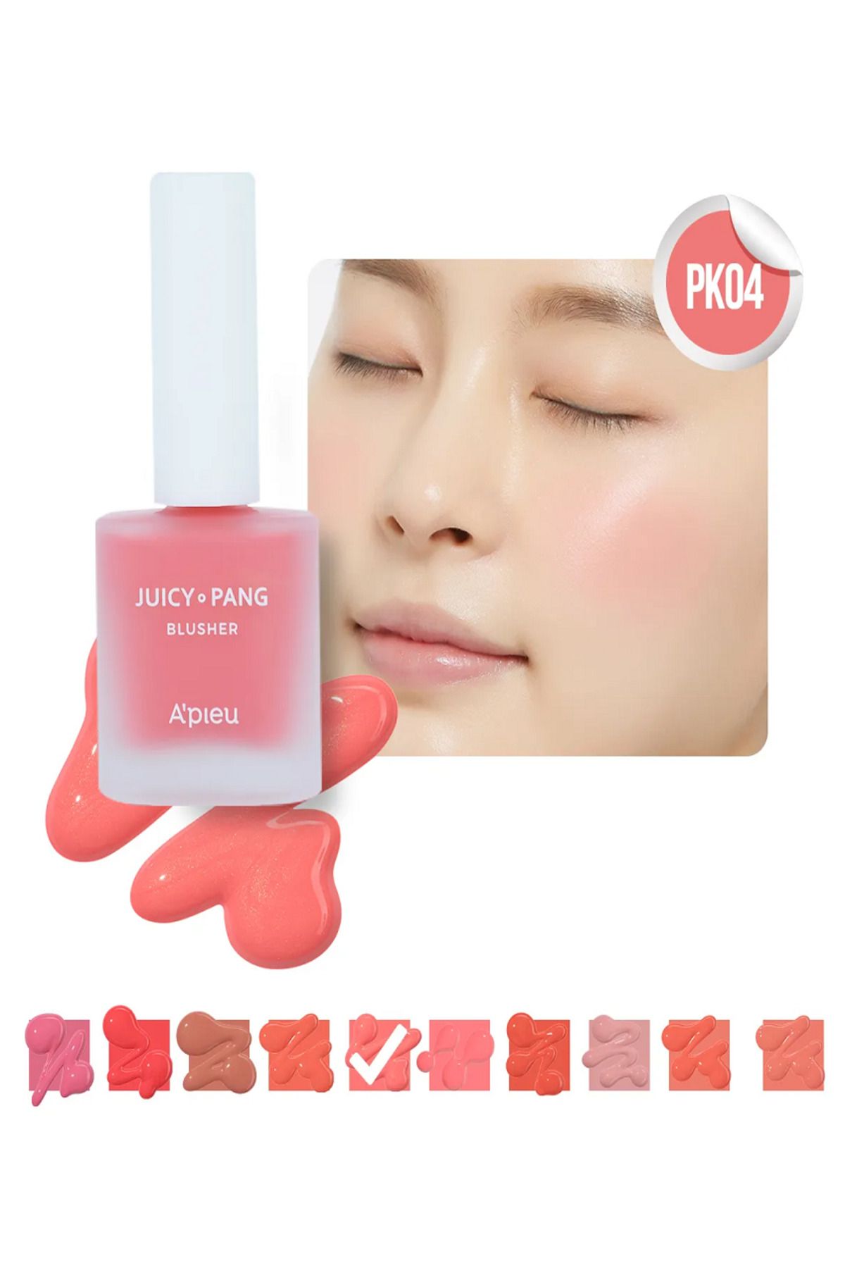 SEPHORA Missh@ Meyve Kokulu Doğal Görünümlü Likit Allık 9g. Apıeu Juicy-pang Water Blusher (PK04)