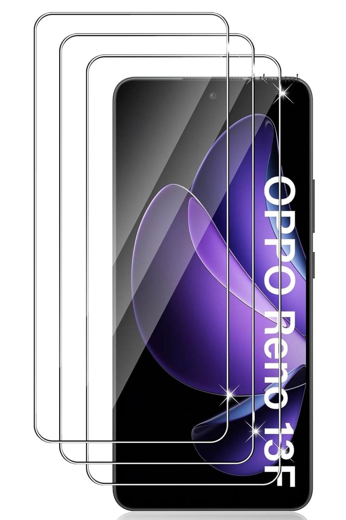 m.tk moveteck Oppo Reno 13F / 13FS Uyumlu Ekran Koruyucu Kırılmaz Cam 9H Temperli Ekran Camı Şeffaf Passifik