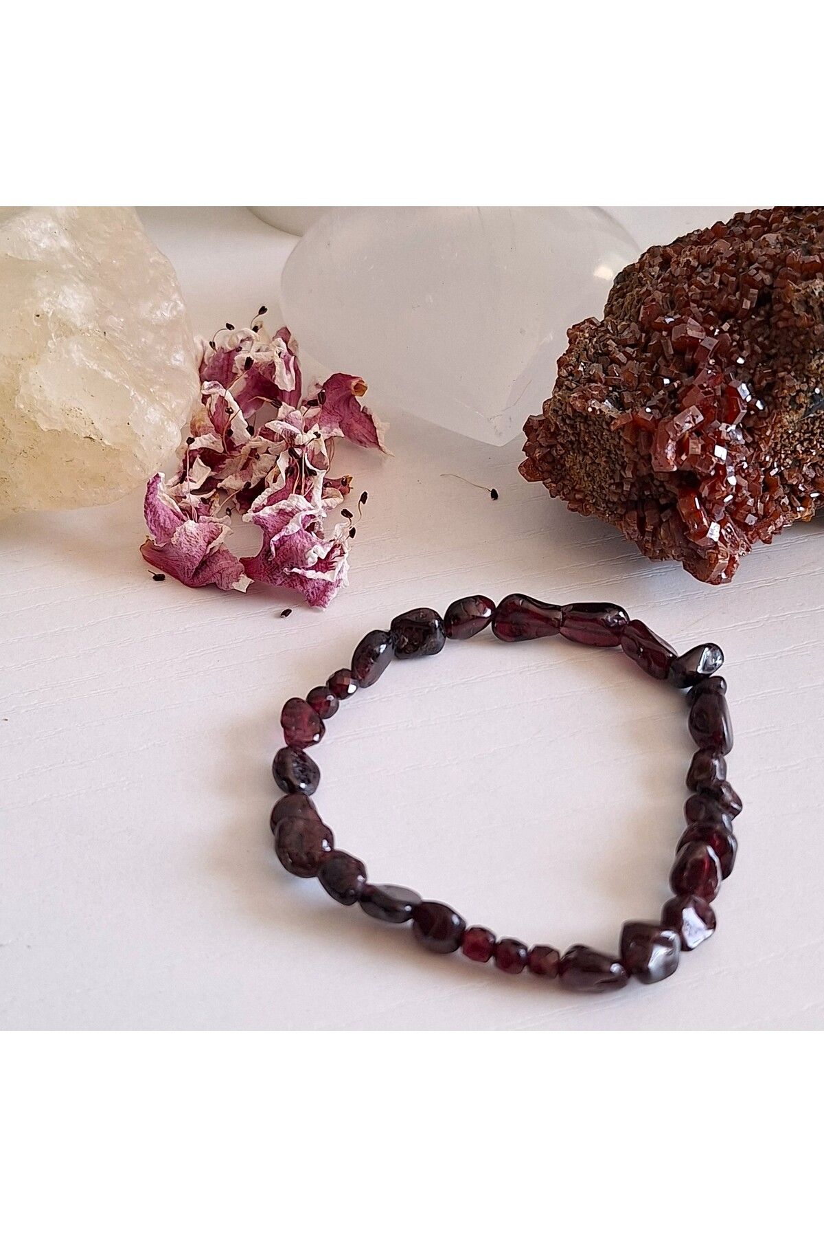 ERSOYDEMİRÖZDETAŞ GARNET (LAL) DOĞALTAŞ 6MM BİLEKLİK