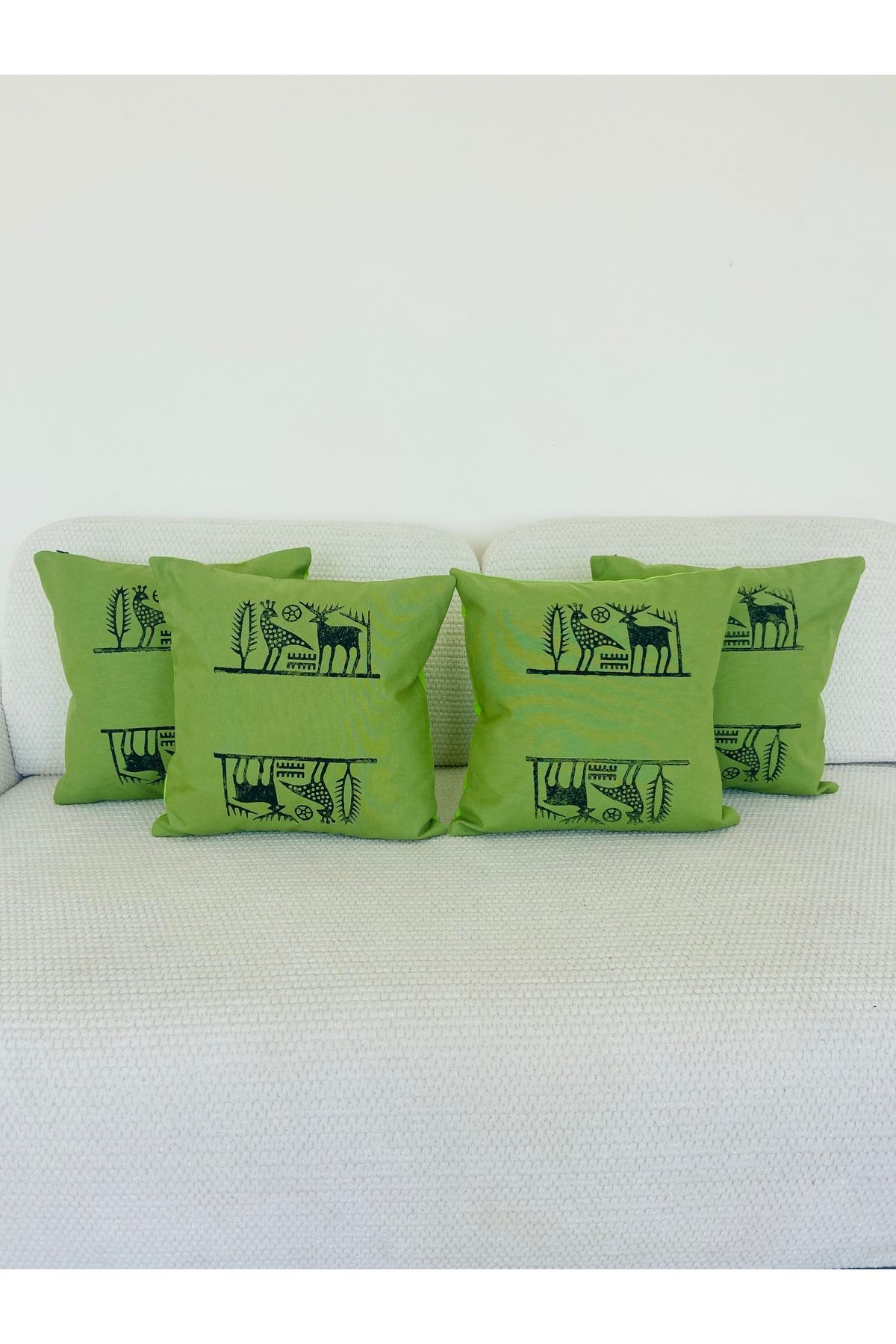 TheBohoHomeDecor Mitoloji - Organik Geyik Dekoratif Kırlent Kılıfı