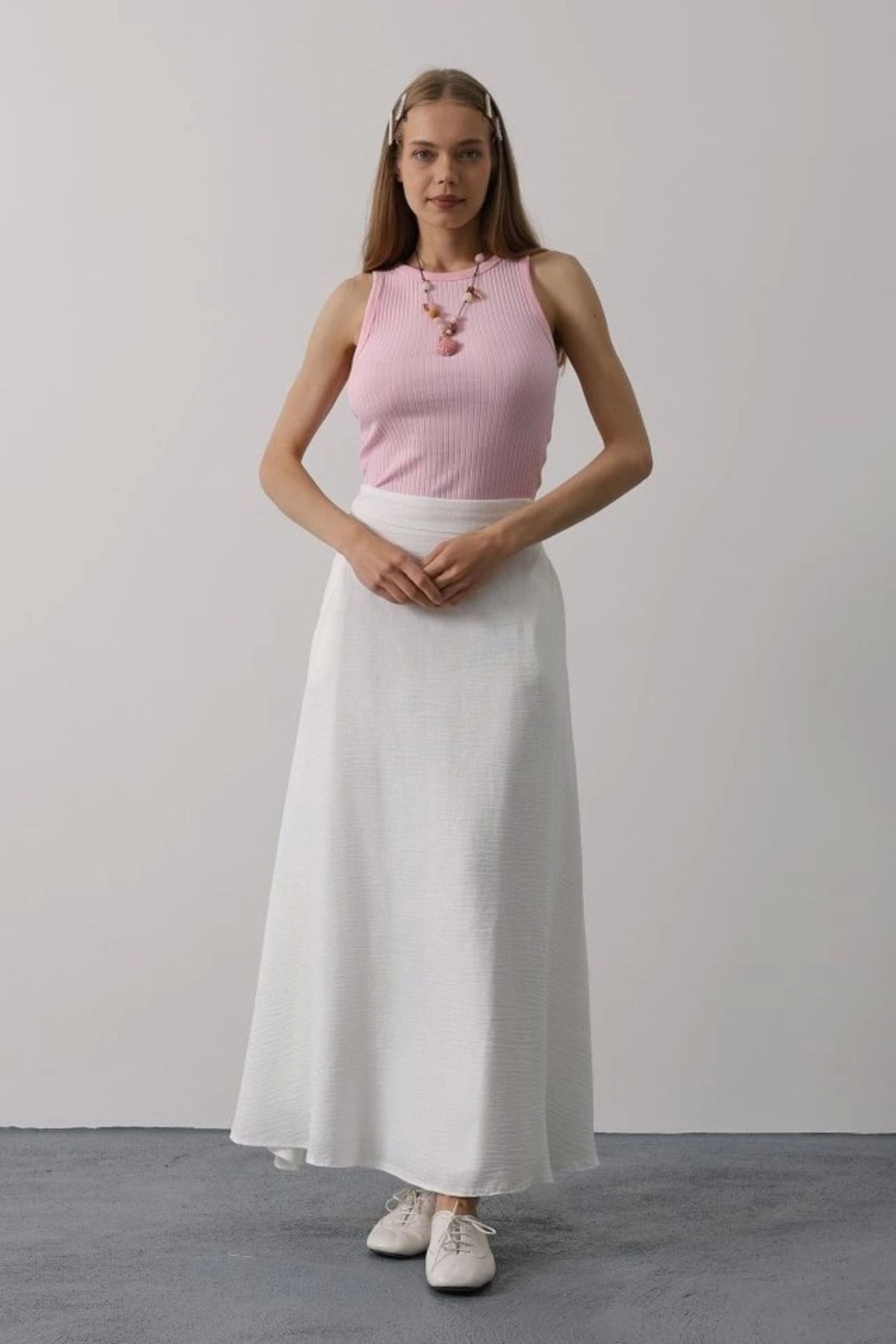 Butik Keten Etek - Beyaz