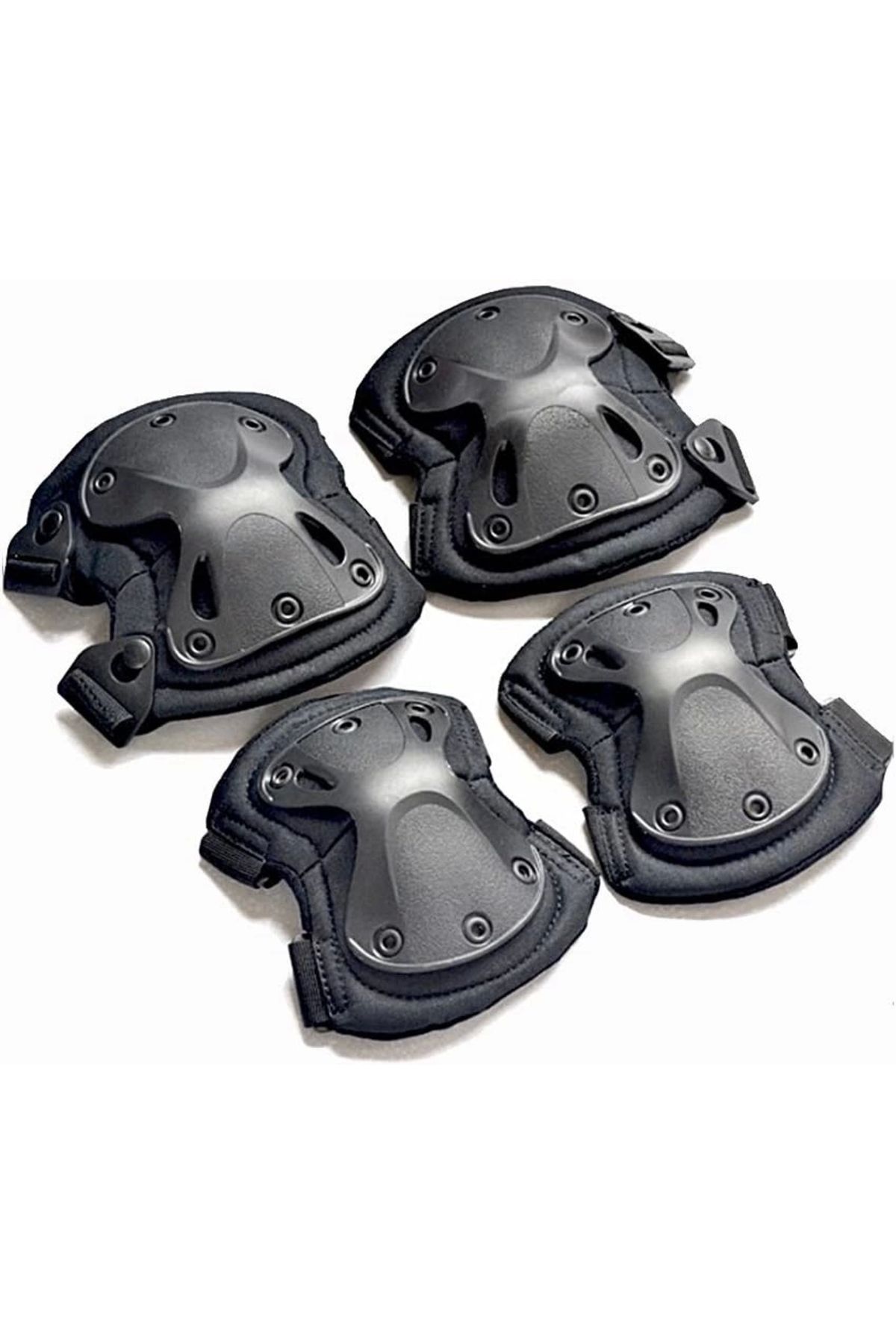 Motiva Dizlik Ve Dirseklik Koruma Seti Siyah Airsoft Koruyucu Set