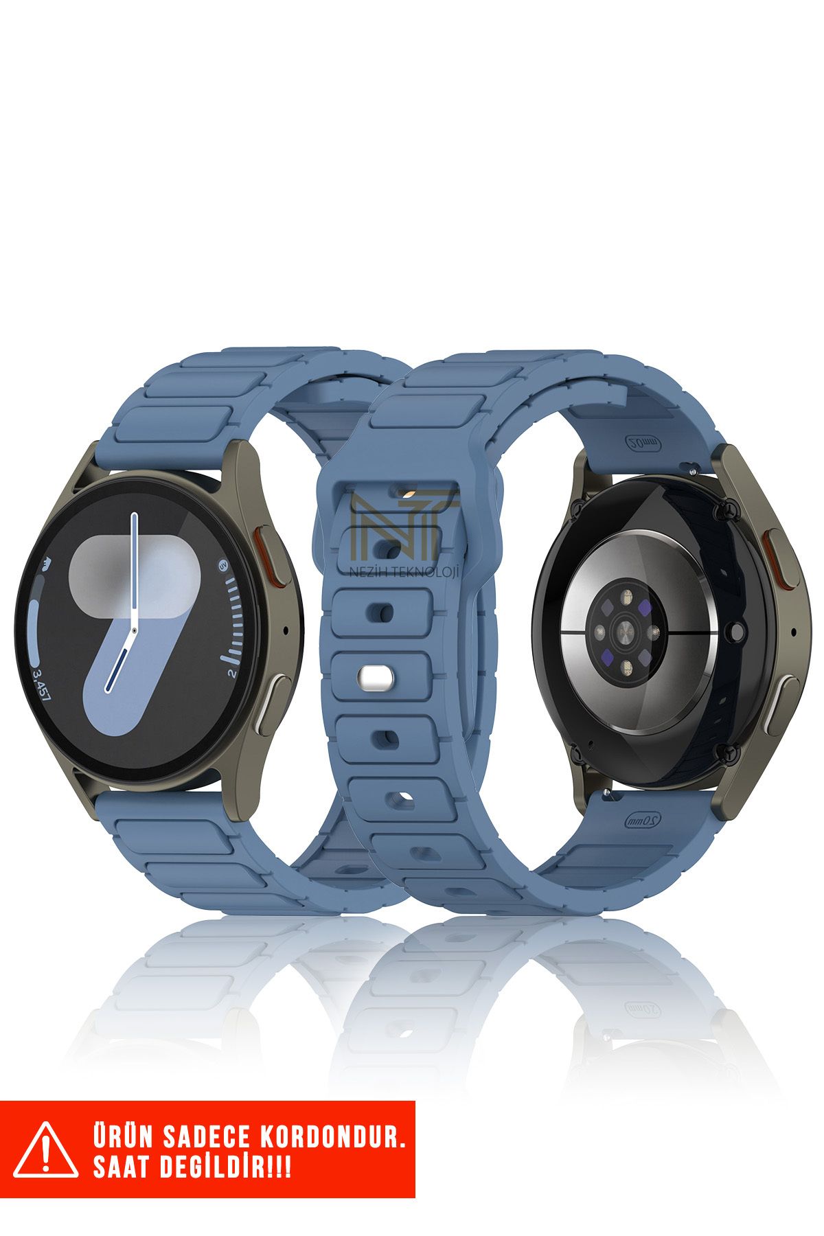 Nezih Case Huawei Watch Gt2 / Gt2 Pro / Gt3 / Gt4 / Gt5 / Gt5 Pro 46mm Uyumlu A+ Kalite Silikon Kordon 22mm