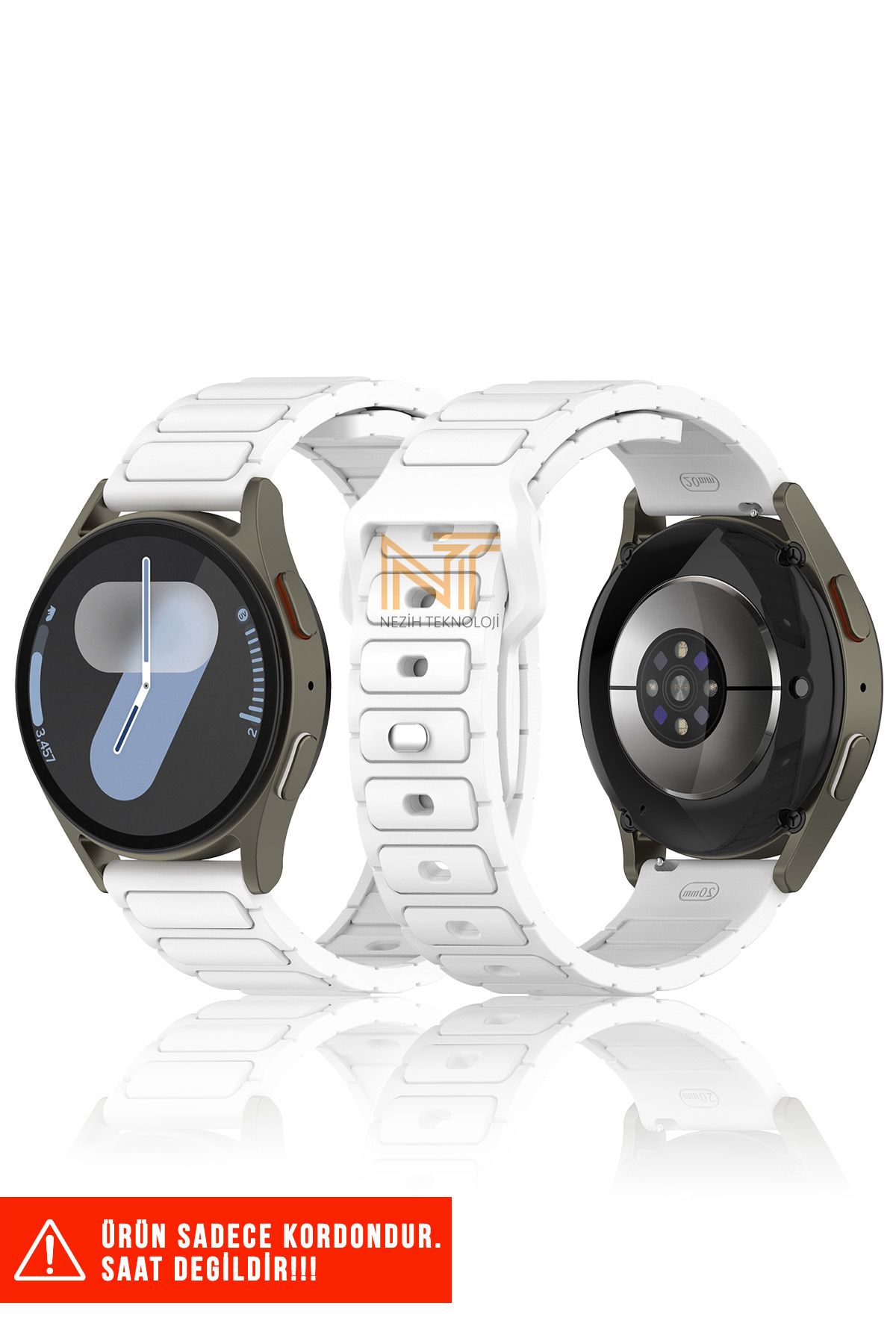 Nezih Case Amazfit Pace / Gtr 2 / Gtr 2e / Gtr 3 / Gtr 3 Pro / Gtr 47mm Uyumlu A+ Kalite Silikon Kordon 22mm
