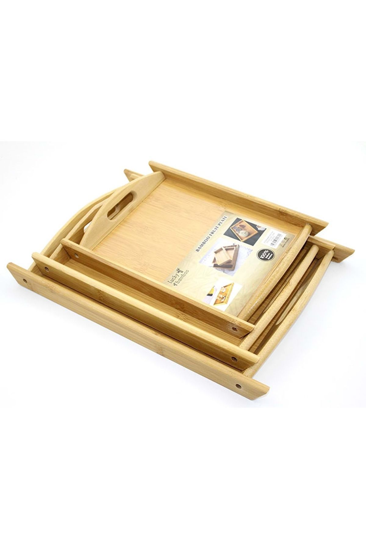 Store 3’lü Bambu Tepsi Seti – 32 cm, 37 cm, 43 cm | Doğal, Sağlıklı ve Şık Sunum Tepsileri