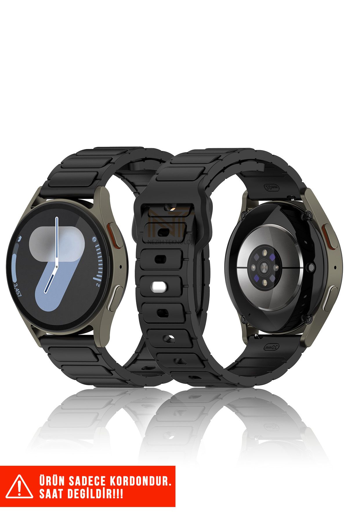 Nezih Case Huawei Watch Gt2 / Gt2 Pro / Gt3 / Gt4 / Gt5 / Gt5 Pro 46mm Uyumlu A+ Kalite Silikon Kordon 22mm