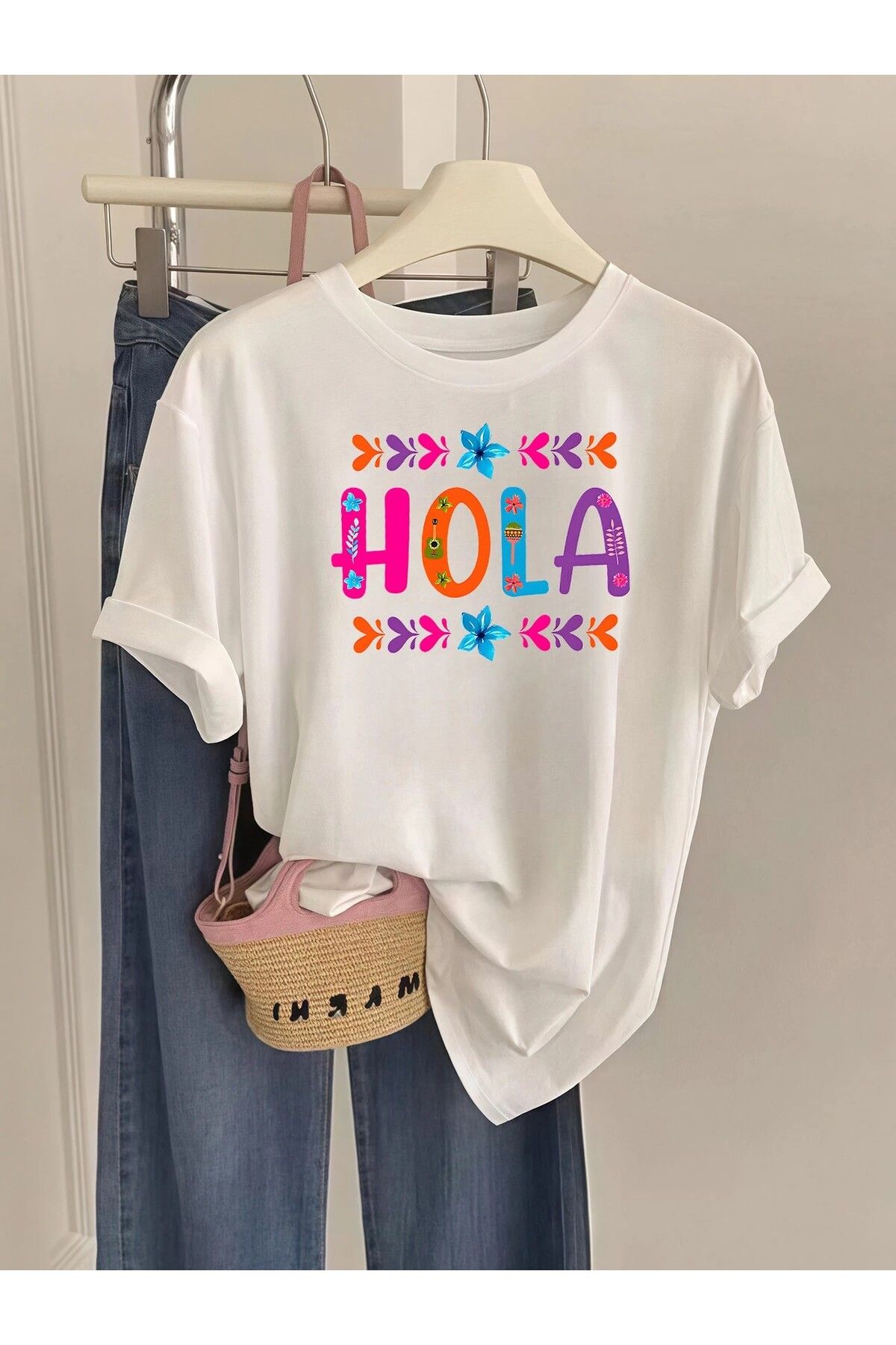 LEIVOR Hola Baskılı Kadın T-shirt