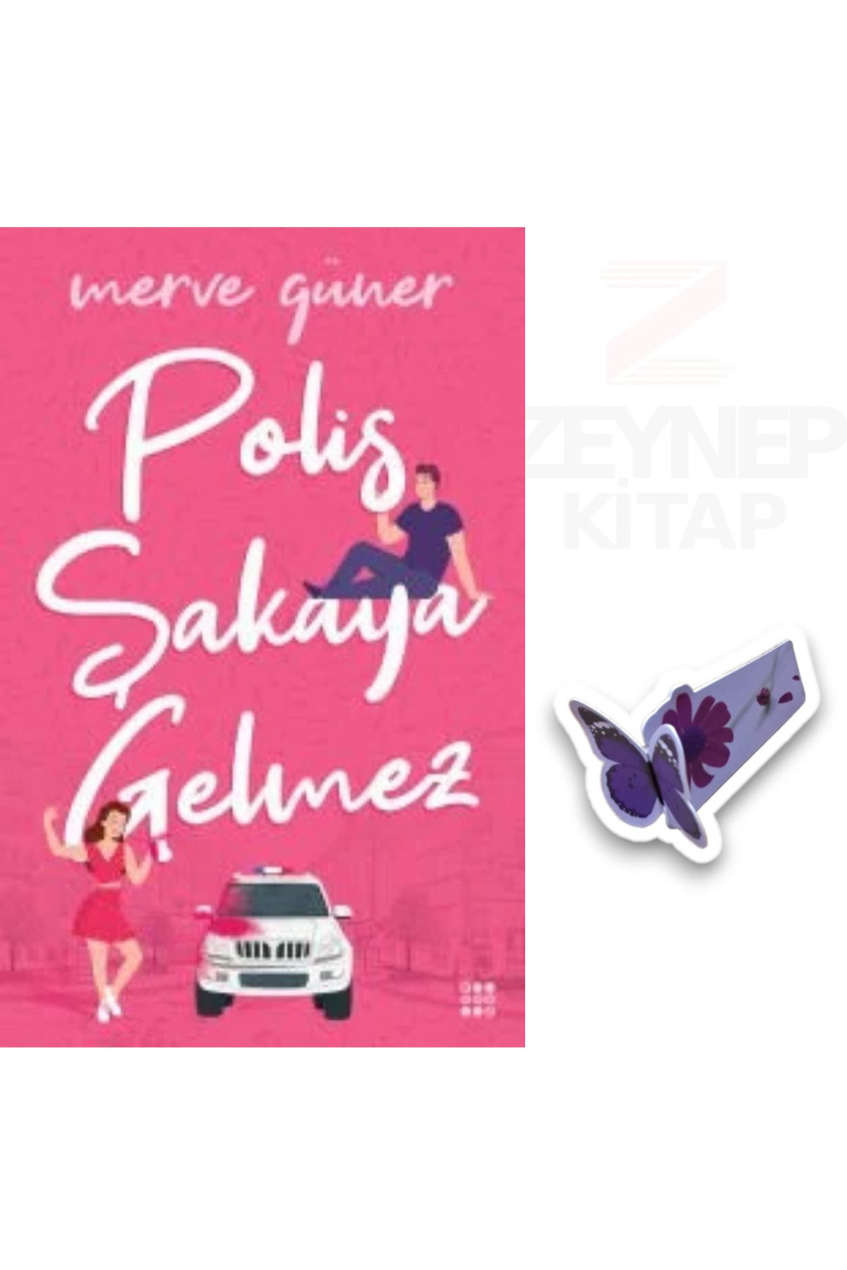 Dokuz Yayınları Polis Şakaya Gelmez(KARTON KAPAK) - Merve Güner(Özel Tasarım Kelebek Ayraç Hediye)