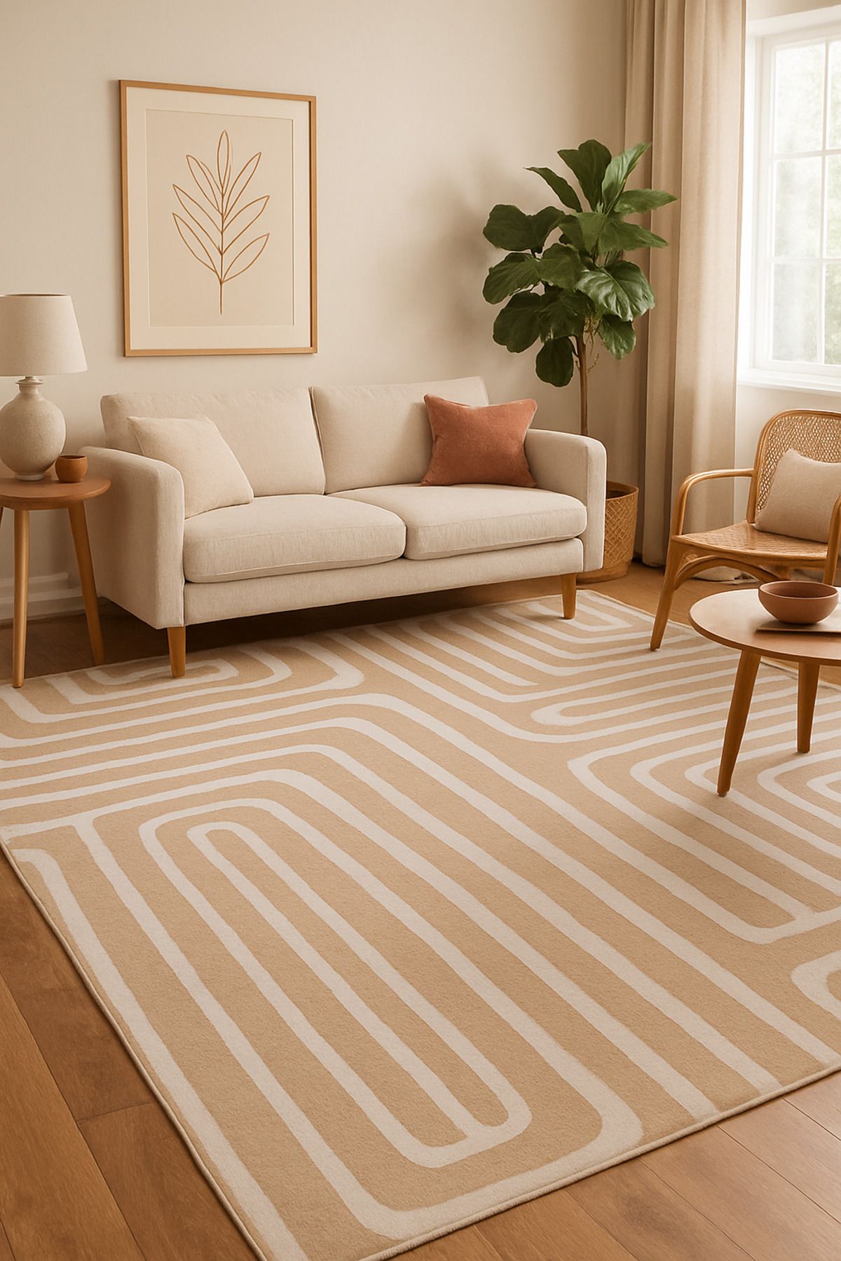 new colourse Bohem Dekoratif Halı Kilim Kaymaz Pamuk Dokuma Tabanlı