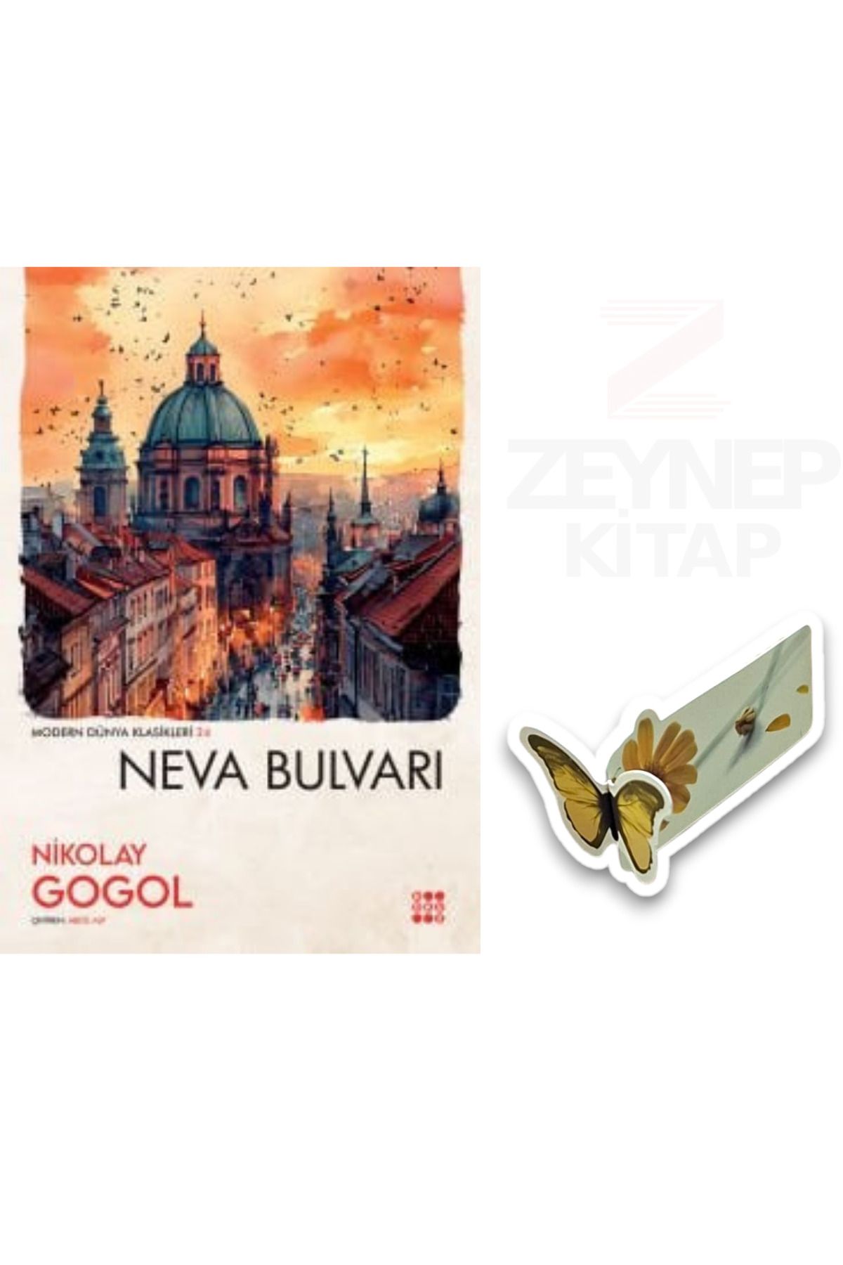 Dokuz Yayınları Neva Bulvarı - Nikolay Gogol(Özel Tasarım Kelebek Ayraç Hediye)